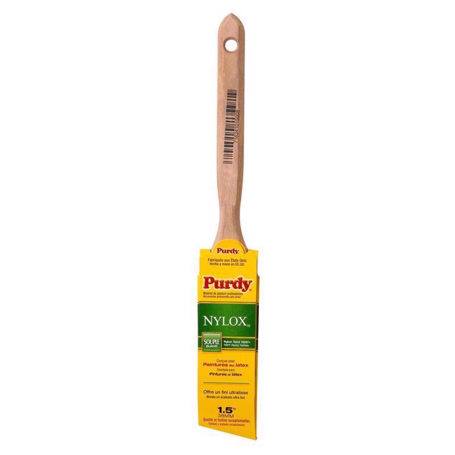 Purdy Nylox Glide 1-1/2 in. Soft Angle Trim Paint Brush