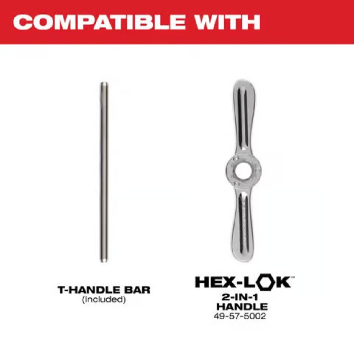 Milwaukee 1/4 &ndash; 1/2 in. For Taps Up To 1/2in. & T-Handle Tap Collet