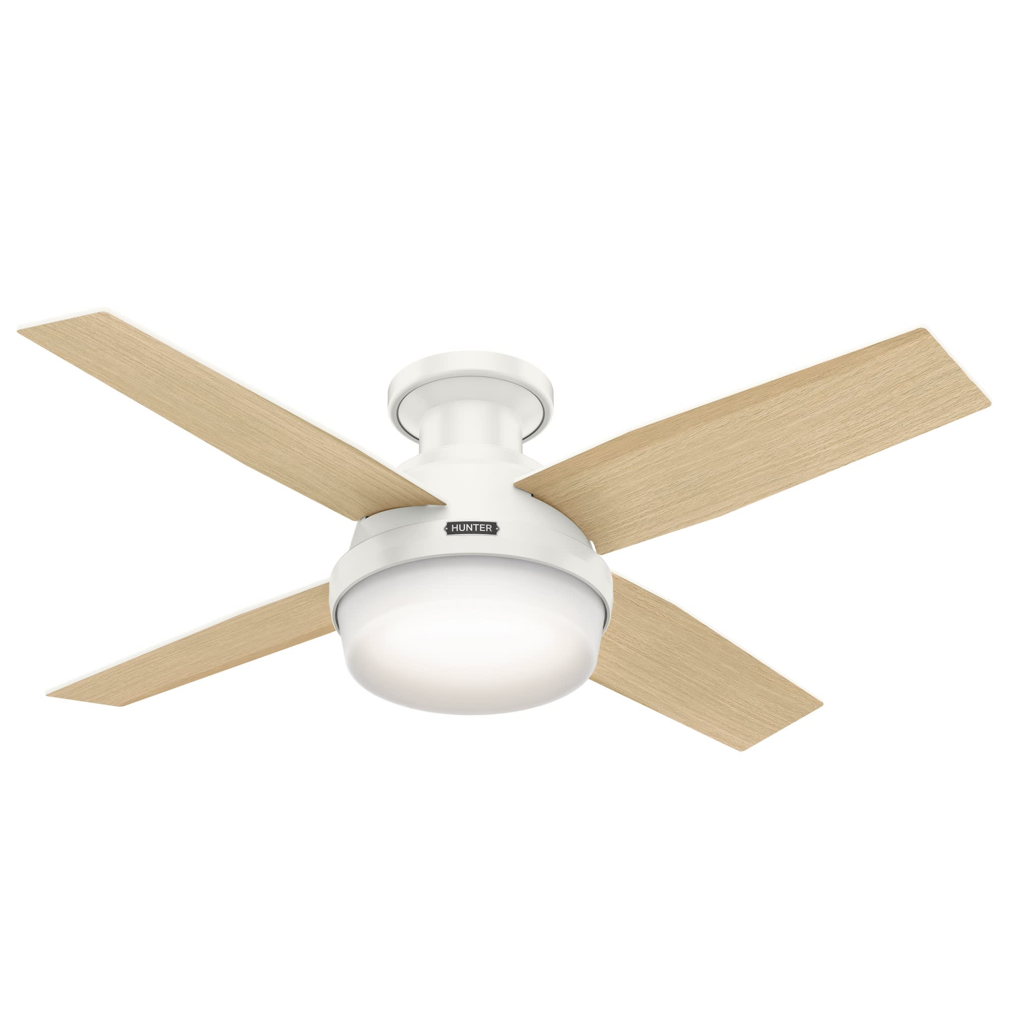 Hunter Dempsey 44 in. Snow White White LED Indoor Ceiling Fan
