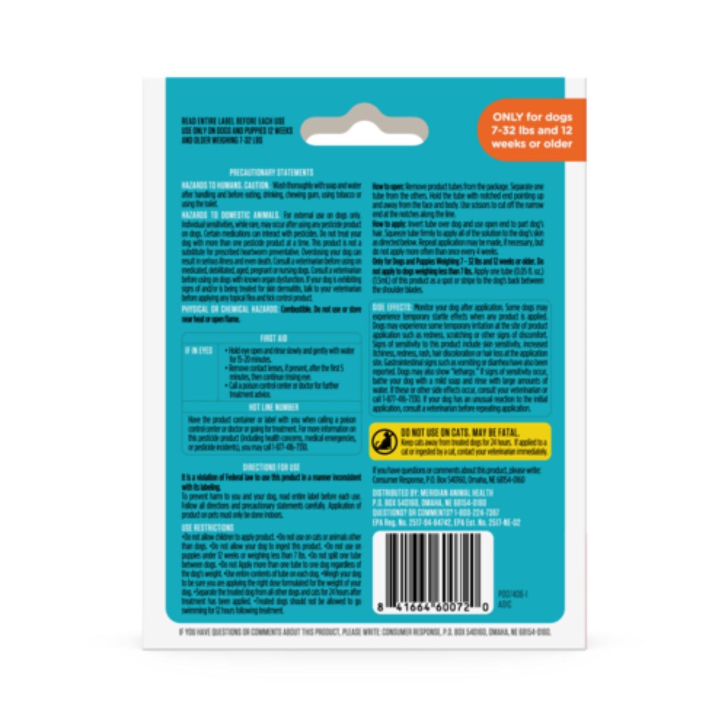 Sergeants Guardian Liquid Dog Flea and Tick Killer Permethrin, S-Methoprene and Other Ingrediant 0.1