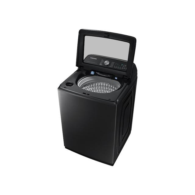 Samsung 5.4 cu. ft. Extra-Large Capacity Smart Top Load Washer with ActiveWave Agitator and Super Speed Wash in Brushed Black