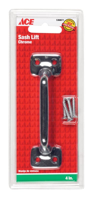 Ace 4 in. L Chrome Chrome Universal Sash Lift Handle 1 pk