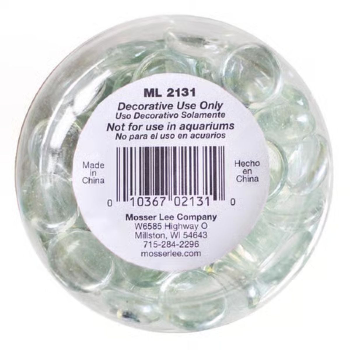 Mosser Lee Crystal Gems Clear Vase Filler 2.2 lb