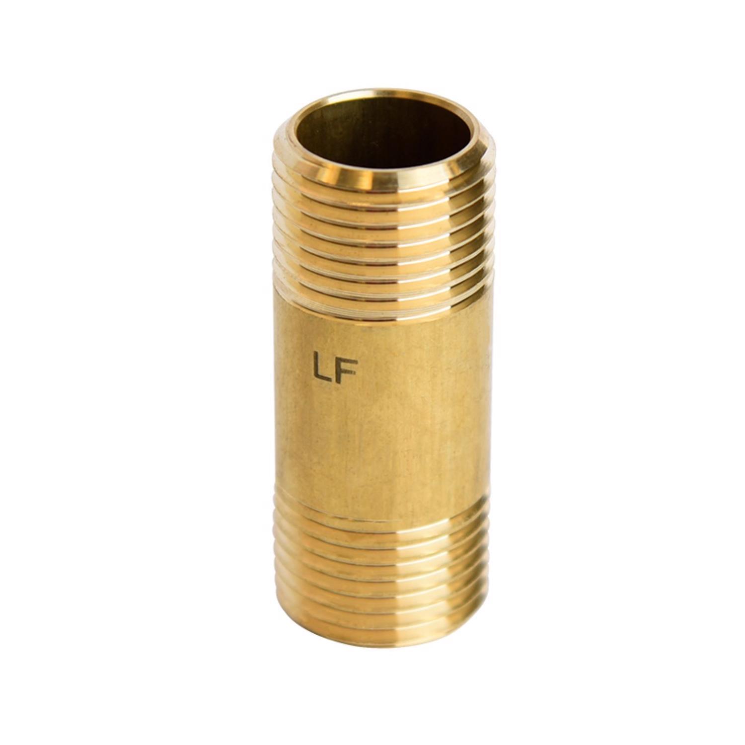 ATC 1/2 in. MPT 1/2 in. D MPT Yellow Brass Nipple 2 in. L