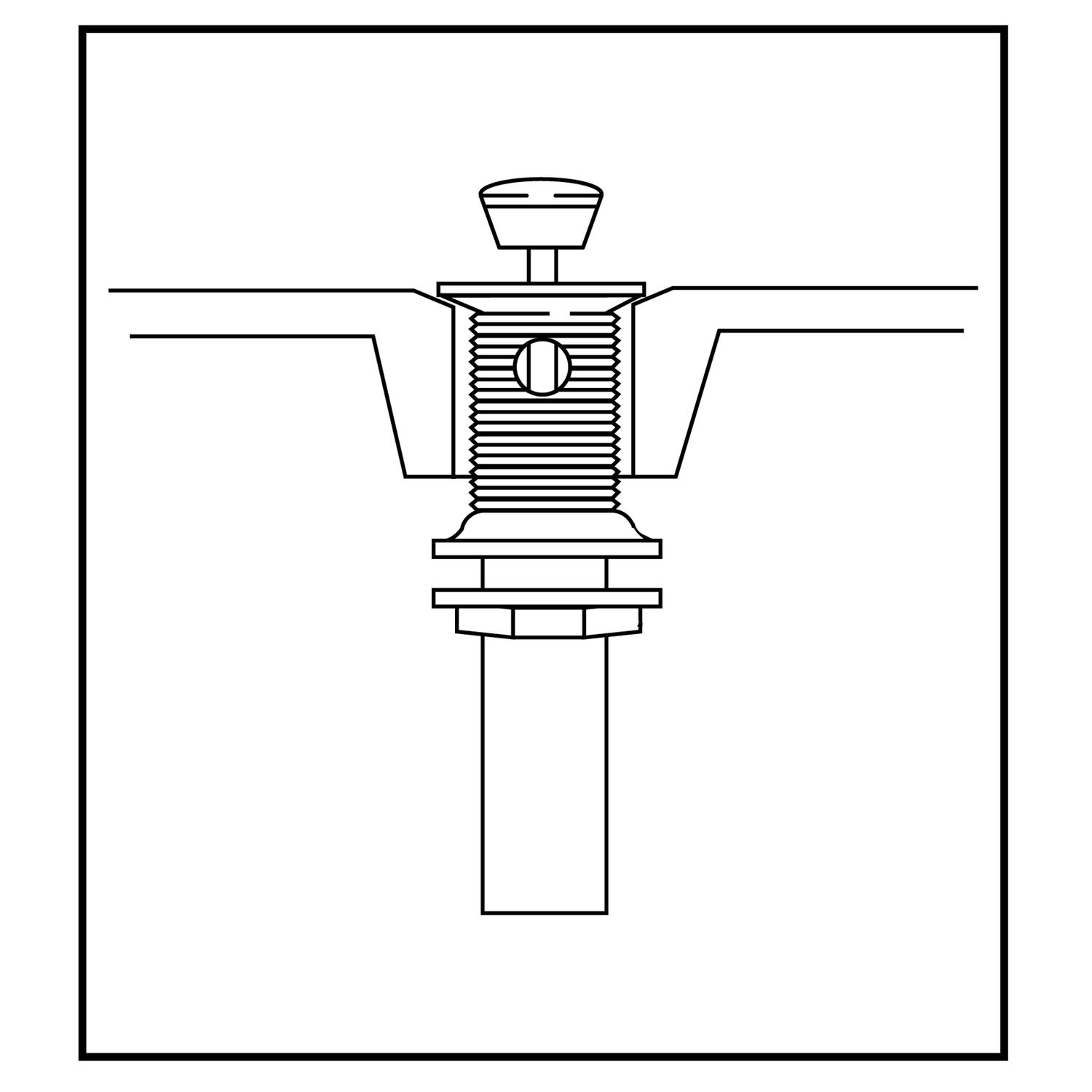 Ace 1-1/4 in. D Chrome Plastic Lavatory Sink Drain