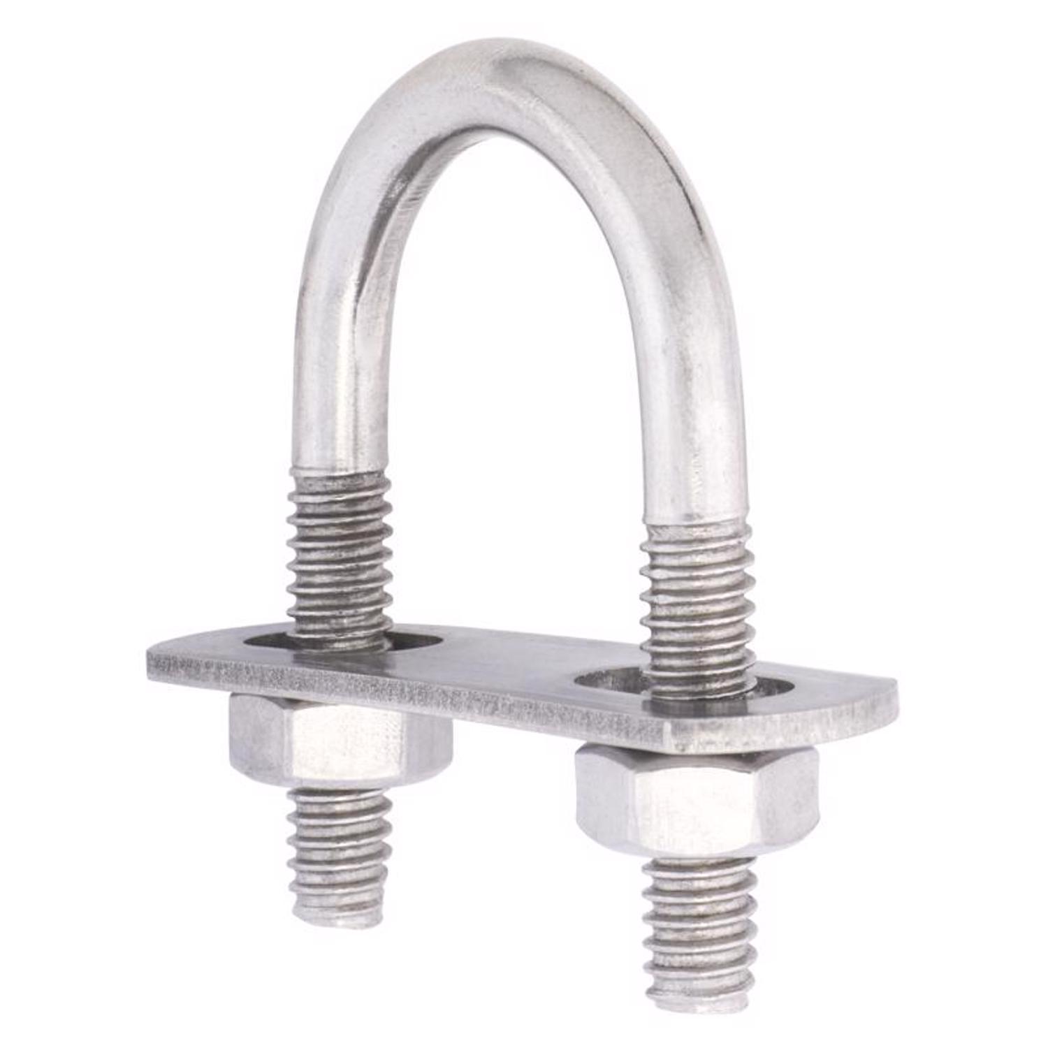 Hampton 1/4 in. X 1 in. W X 1-3/4 in. L Coarse Stainless Steel U-Bolt