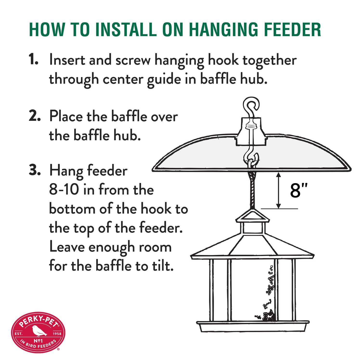 Perky-Pet 3.3 in. H X 16 in. W Hanging Baffle