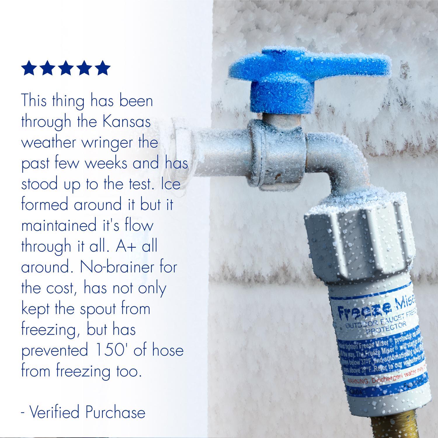 Freeze Miser Plastic Faucet Freeze Protector