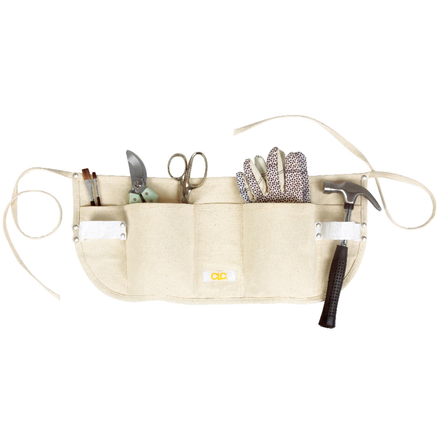 CLC Heavy Duty 5 pocket Cotton Waist Apron White 1 pk