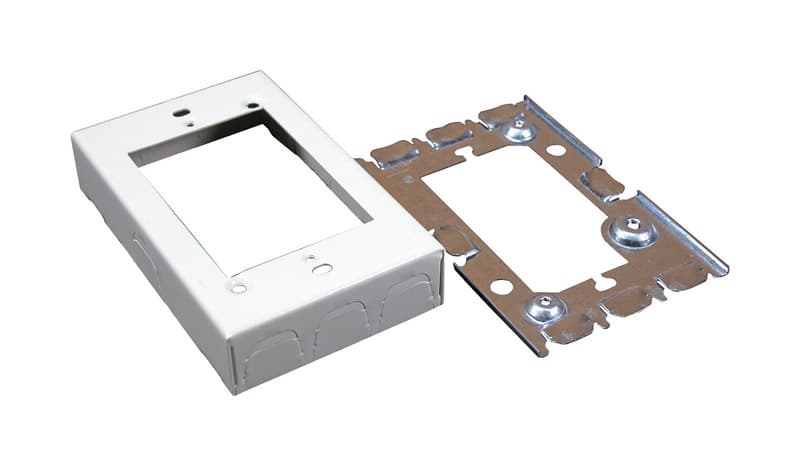 Legrand Rectangle Metal 1 gang Extension Starter Box Ivory