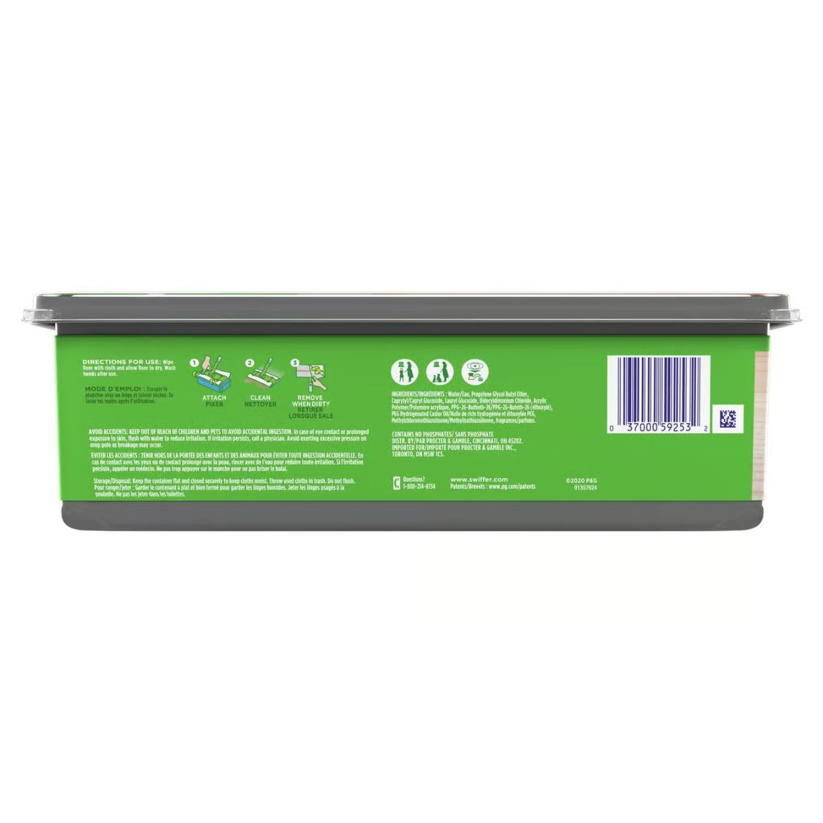 Swiffer Sweeper 5.4 in. Wet Microfiber Mop Refill Pad 20 Pack