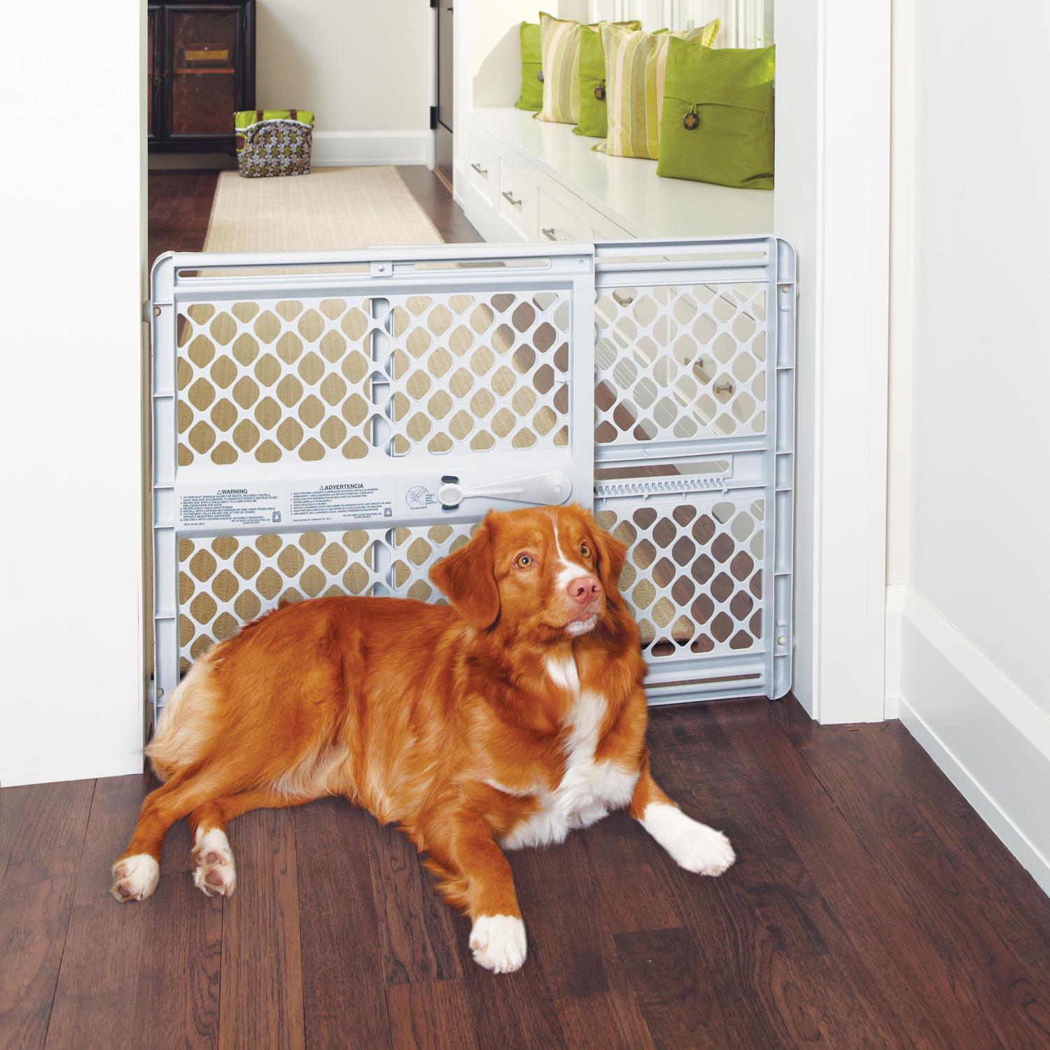 North States Gray 26 in. H X 26-42 in. W Plastic Child Safety Gate