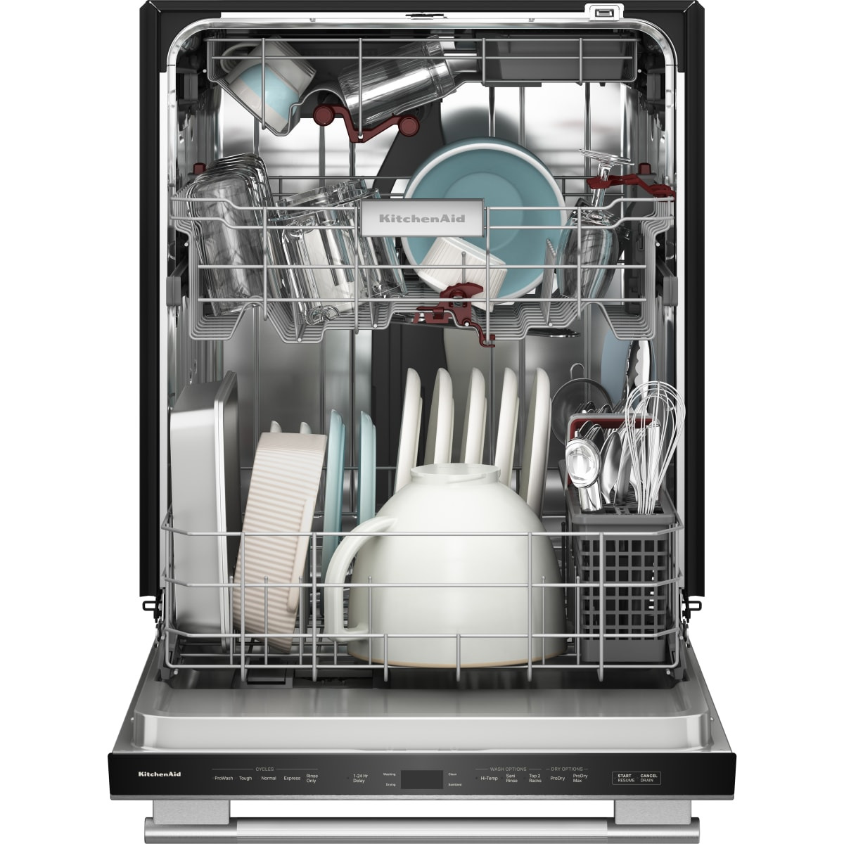 KitchenAid 24 in. Fully Integrated Built-In Dishwasher with 16 Place Settings