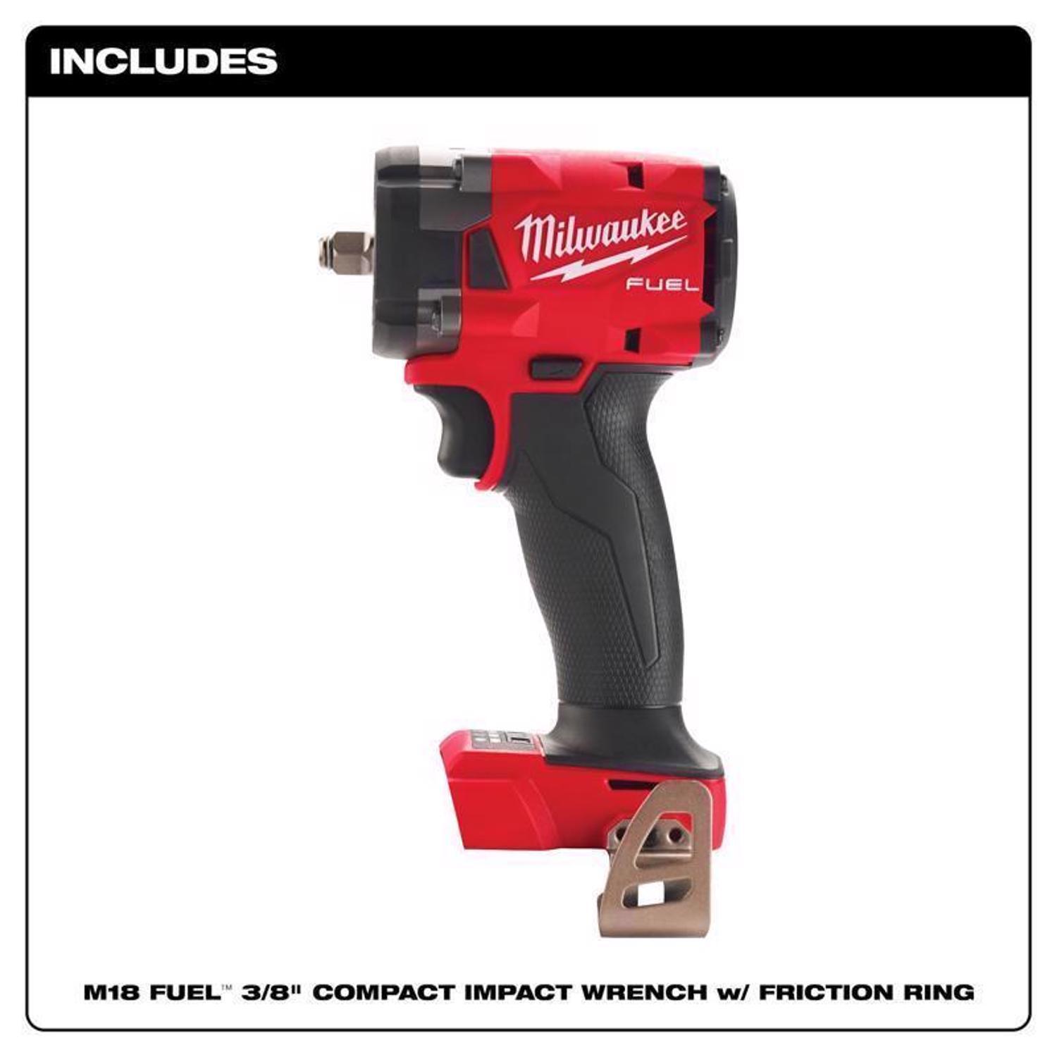Milwaukee M18 FUEL 3/8 in. Cordless Brushless Compact Impact Wrench Tool Only