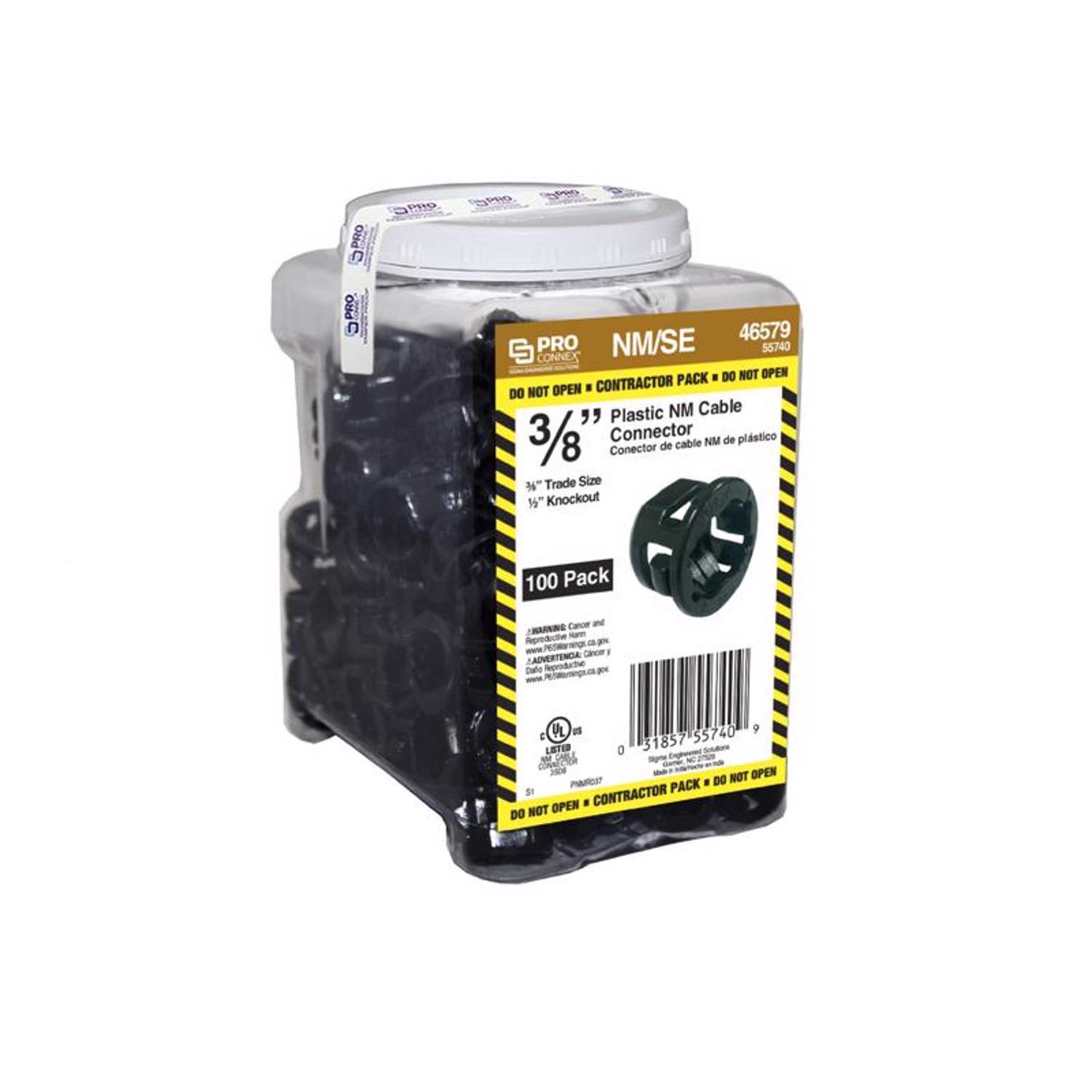 Sigma Electric ProConnex NM Cable Connector 100 pk