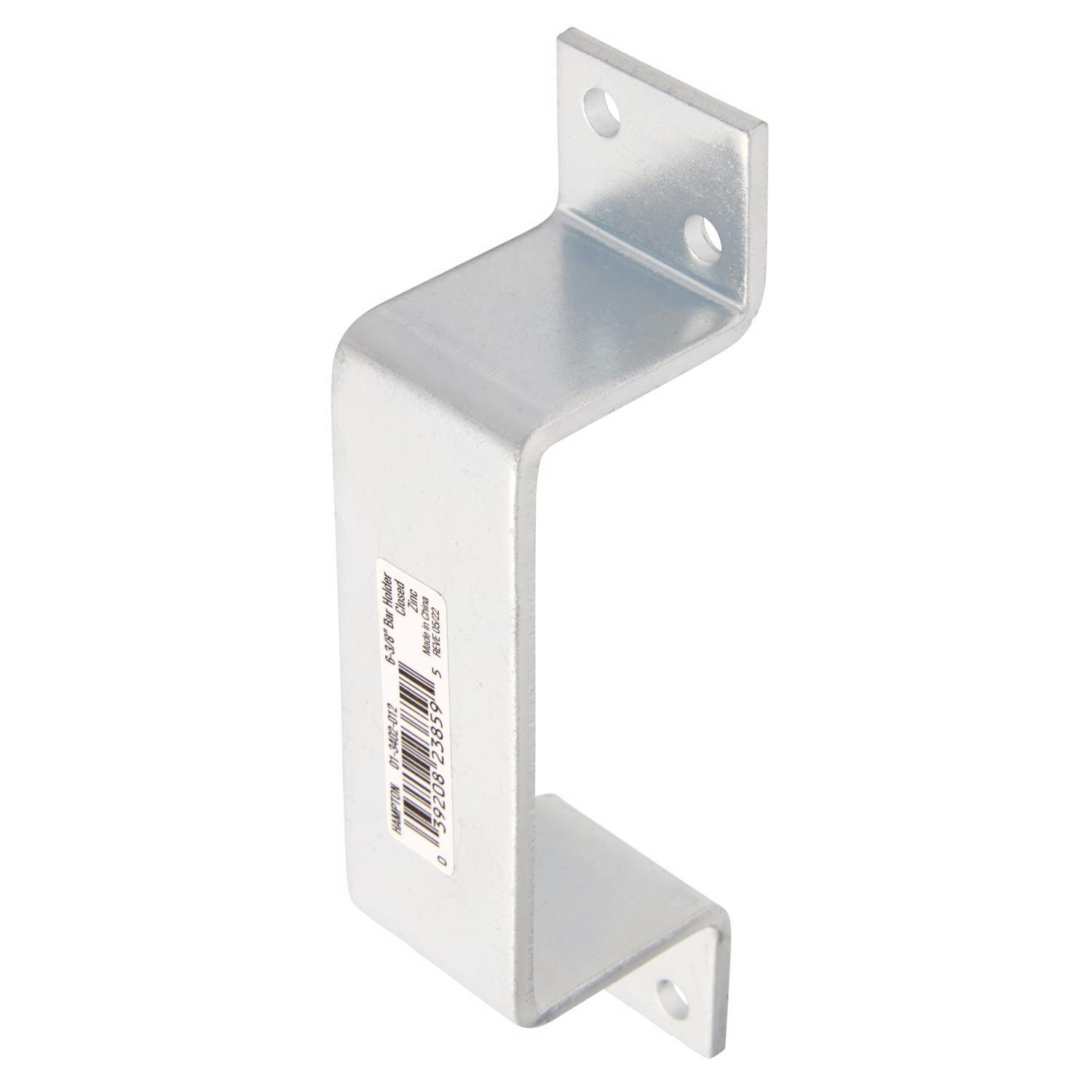 Ace Zinc-Plated Silver Steel Closed Bar Holder 1 pk