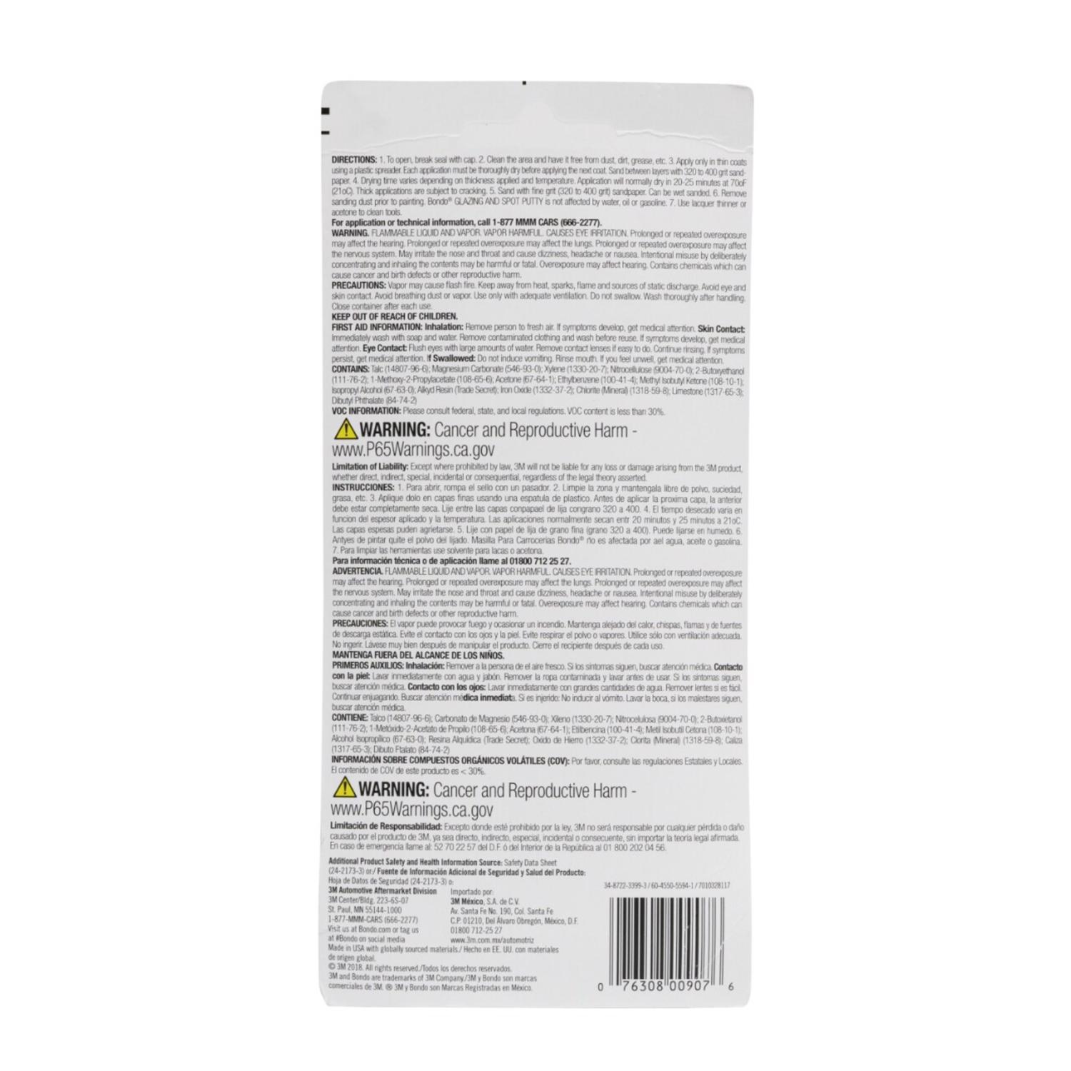 Bondo Glazing and Spot Putty 4.5 oz