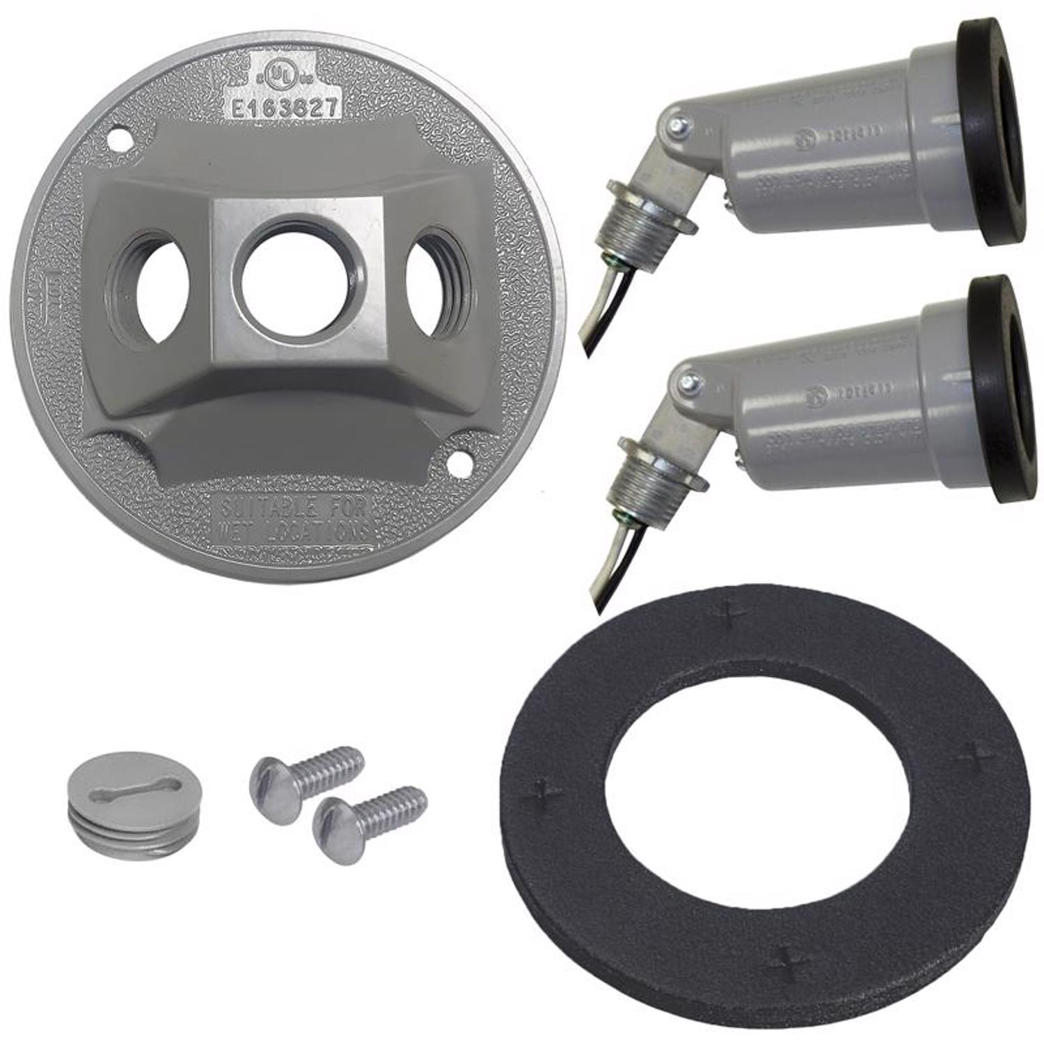 Sigma Engineered Solutions Switch Controlled Gray Lamp Holder Kit Hardwired