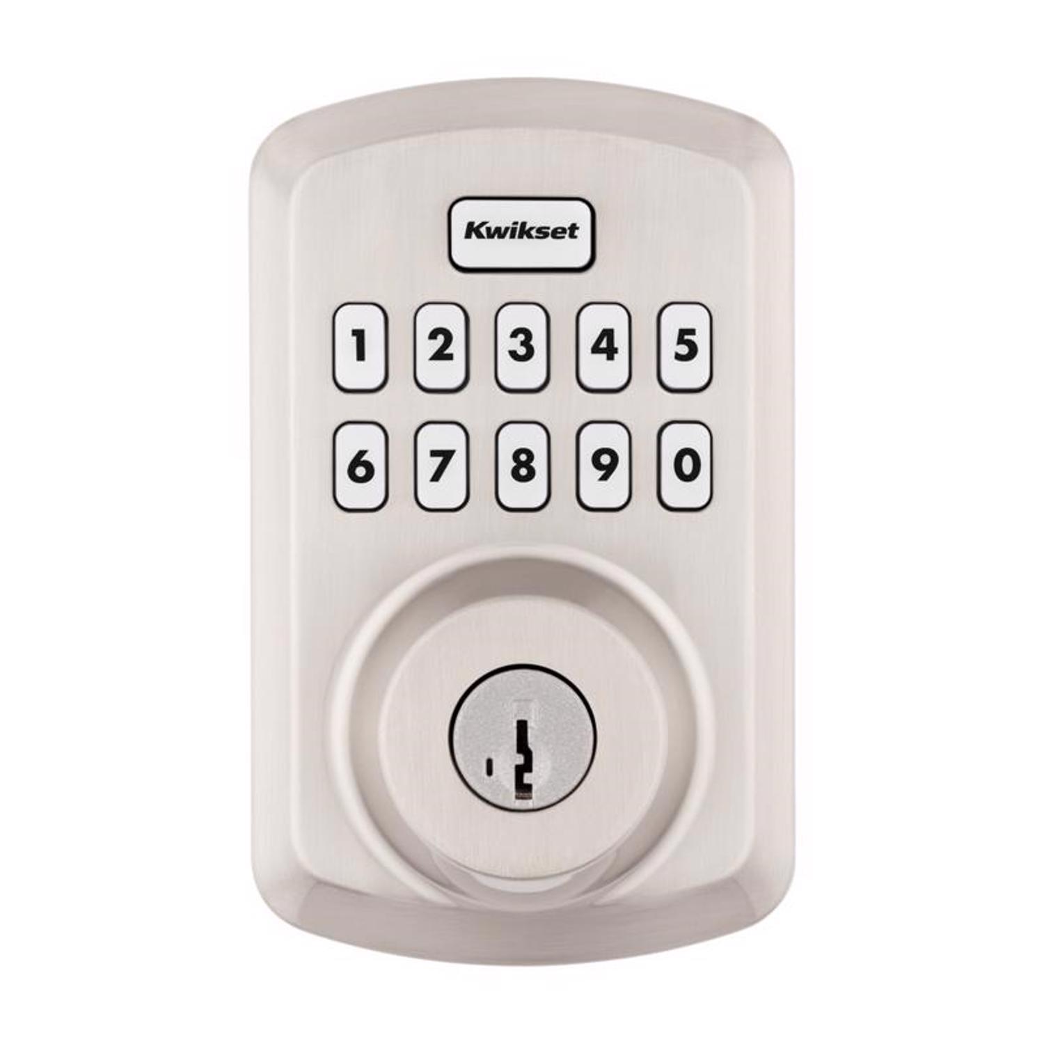 Kwikset SmartCode Satin Nickel Zinc Electronic Deadbolt