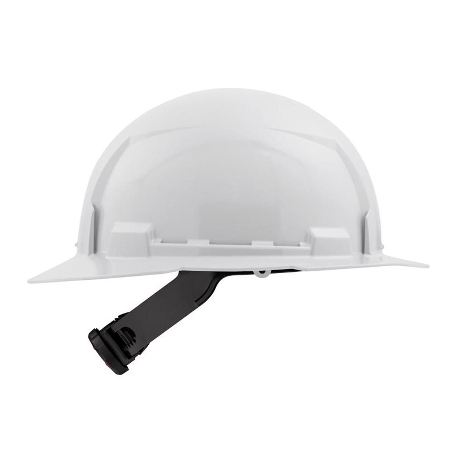 Milwaukee Bolt 4-Point Ratchet Type 1 Class E Non-Vented Full Brim Hard Hat White