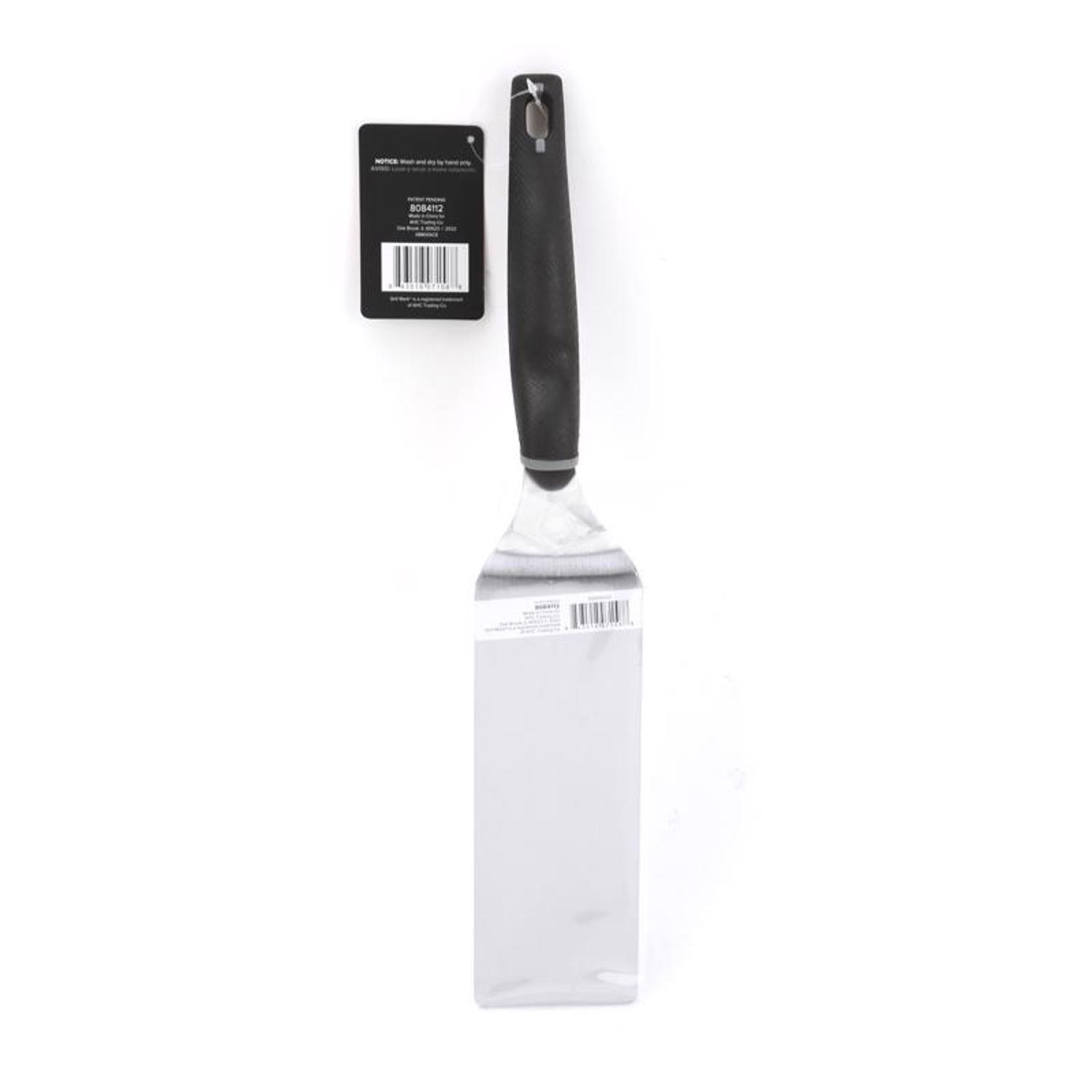 Grill Mark Stainless Steel Black/Silver Griddle Spatula 1 pk