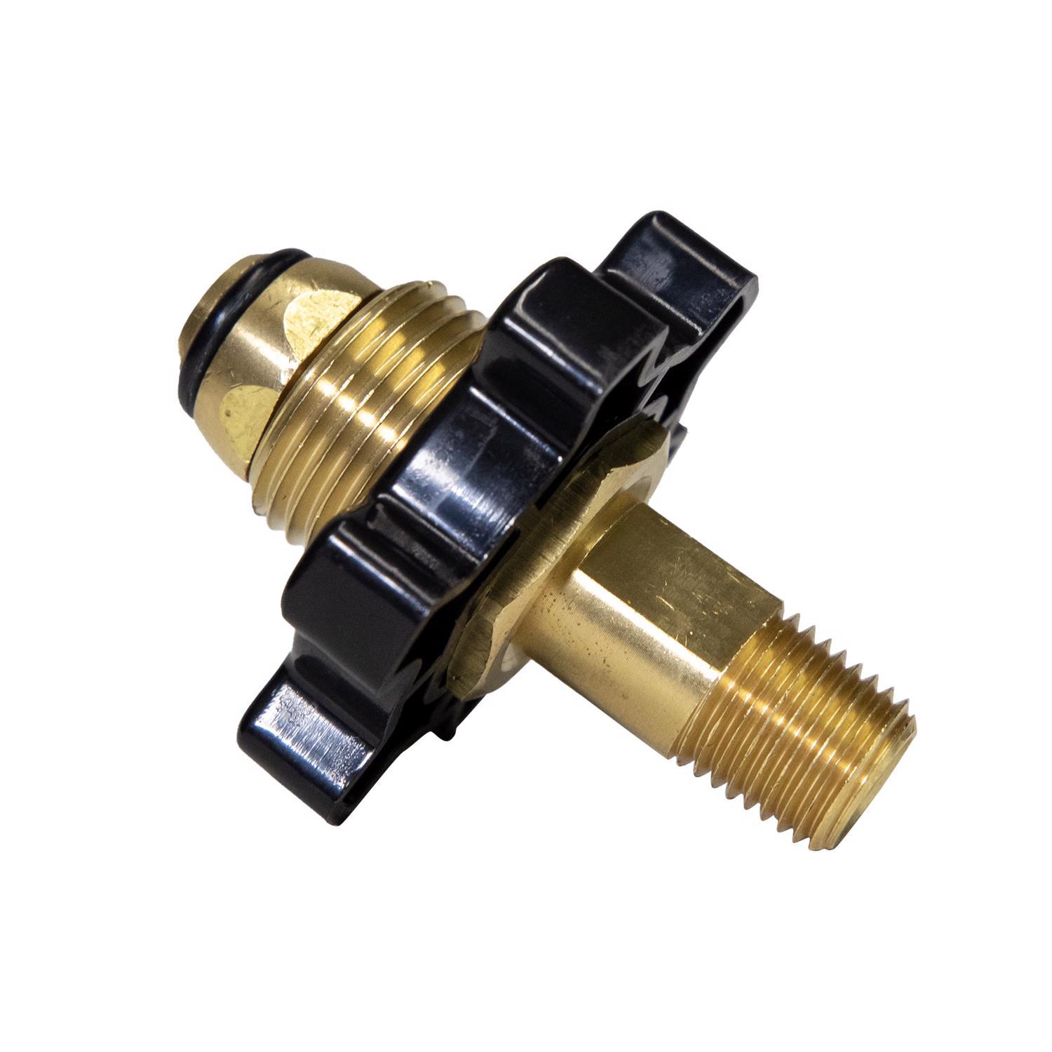 Mr. Heater 1/4 in. D Brass Male Pipe Thread x Full Flow Soft Nose P.O.L. Propane Fitting