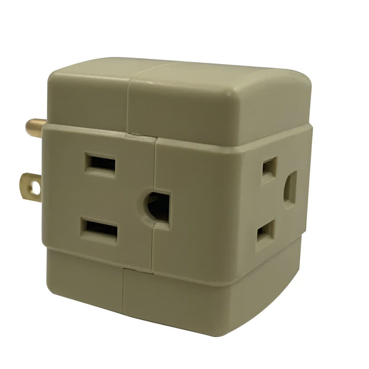 Ace Grounded 3 outlets Adapter 1 Pack