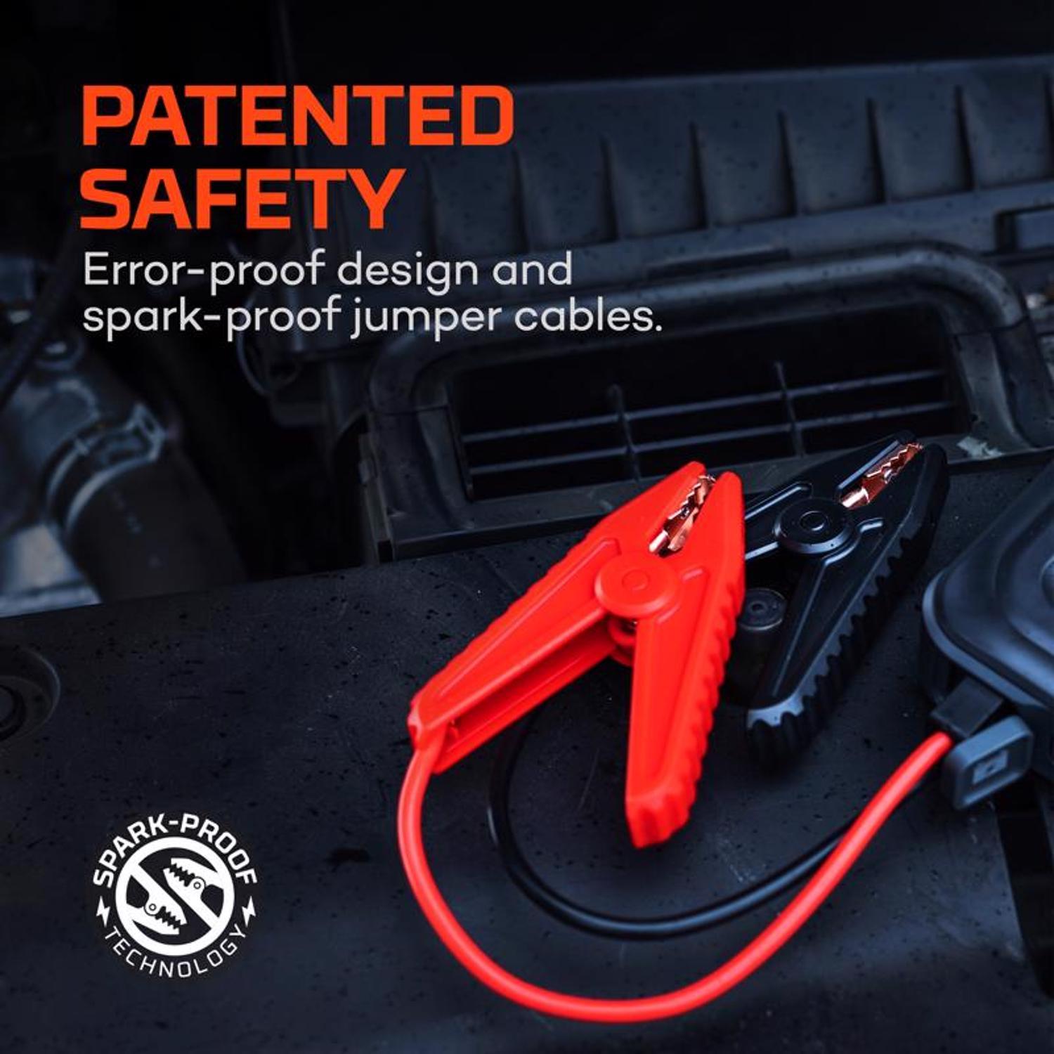 NEBO Assist Air Automatic 12 V 1500 amps Jump Starter and Inflator