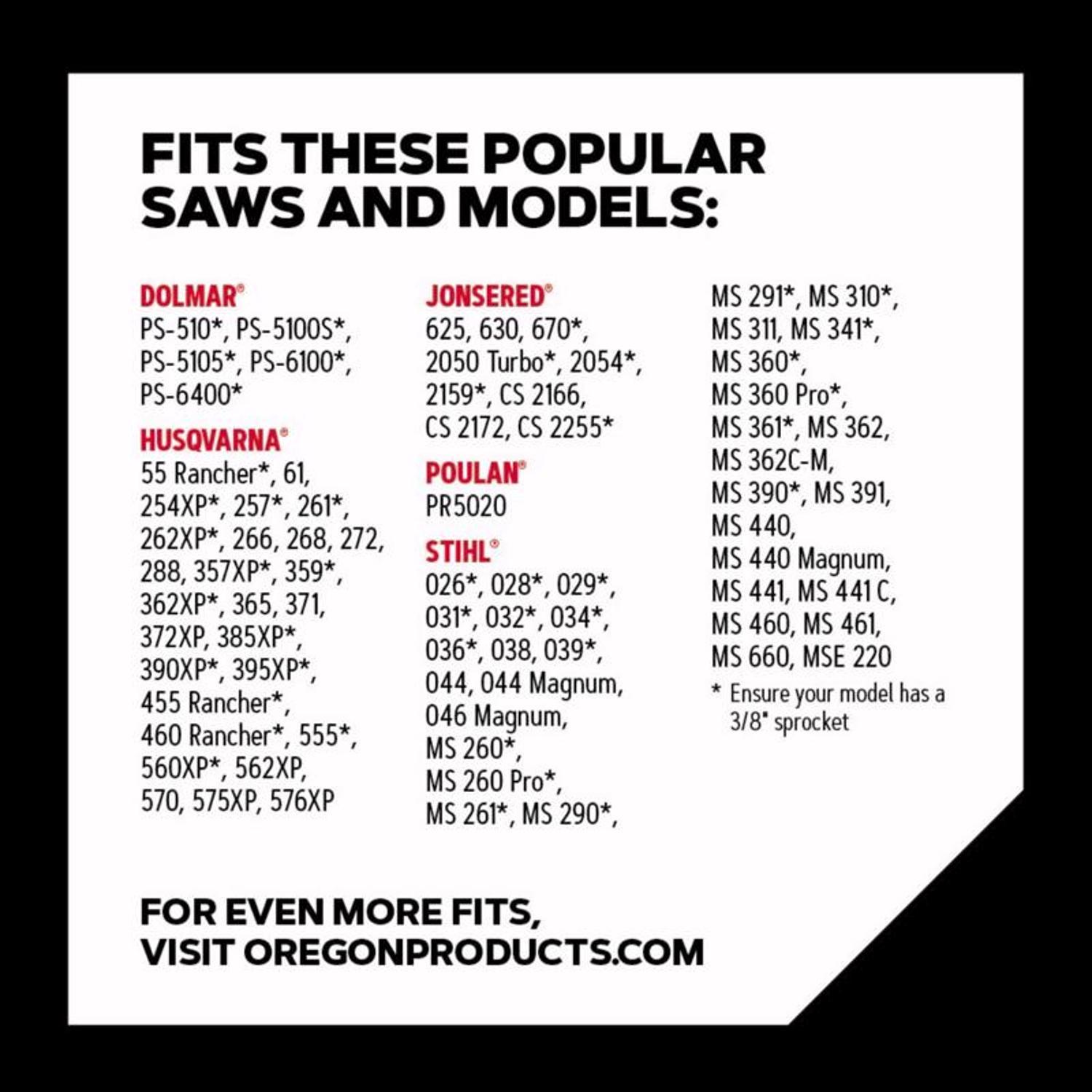 Oregon PowerCut E72 20 in. Chainsaw Chain 72 links