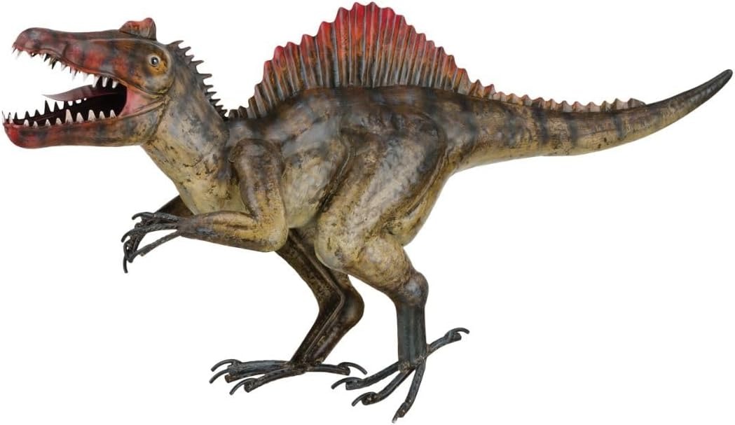 Regal Art & Gift Dinosaur Metal Statue - Indoor Outdoor Decorative Sculpture for Home & Garden Decor, Weather-Resistant Yard Art Figure for Patio, Lawn, Spinosaurus
