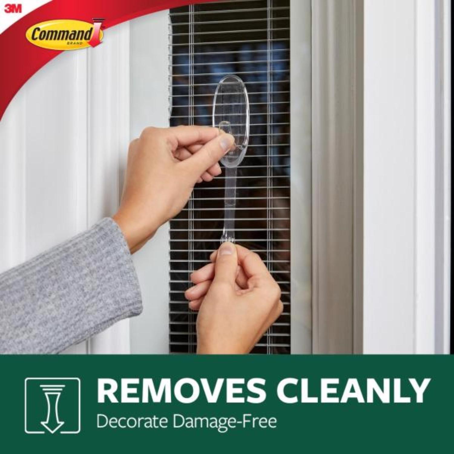 3M Command Medium Plastic Hook 1.625 in. L 2 pk
