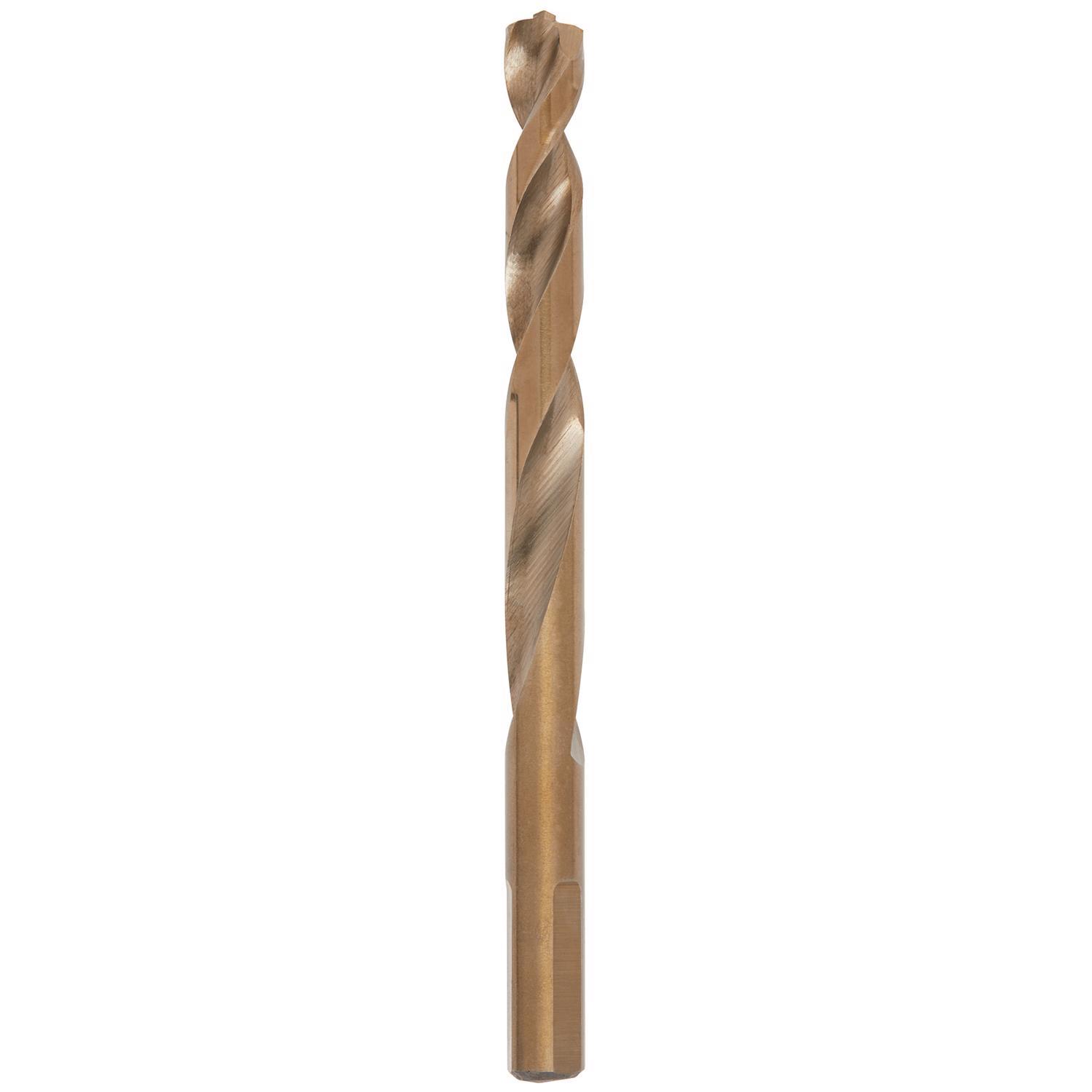 Milwaukee RED HELIX 11/32 in. X 4-7/8 in. L Cobalt Steel THUNDERBOLT Drill Bit 3-Flat Shank 1 pc