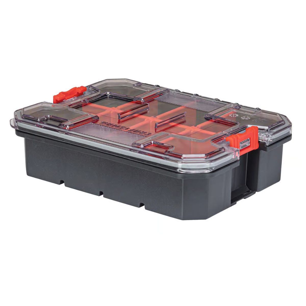 CRAFTSMAN VersaStack 7.5 in. W x 2.76 in. H Small Parts Bin Plastic 8 compartments Black/Red