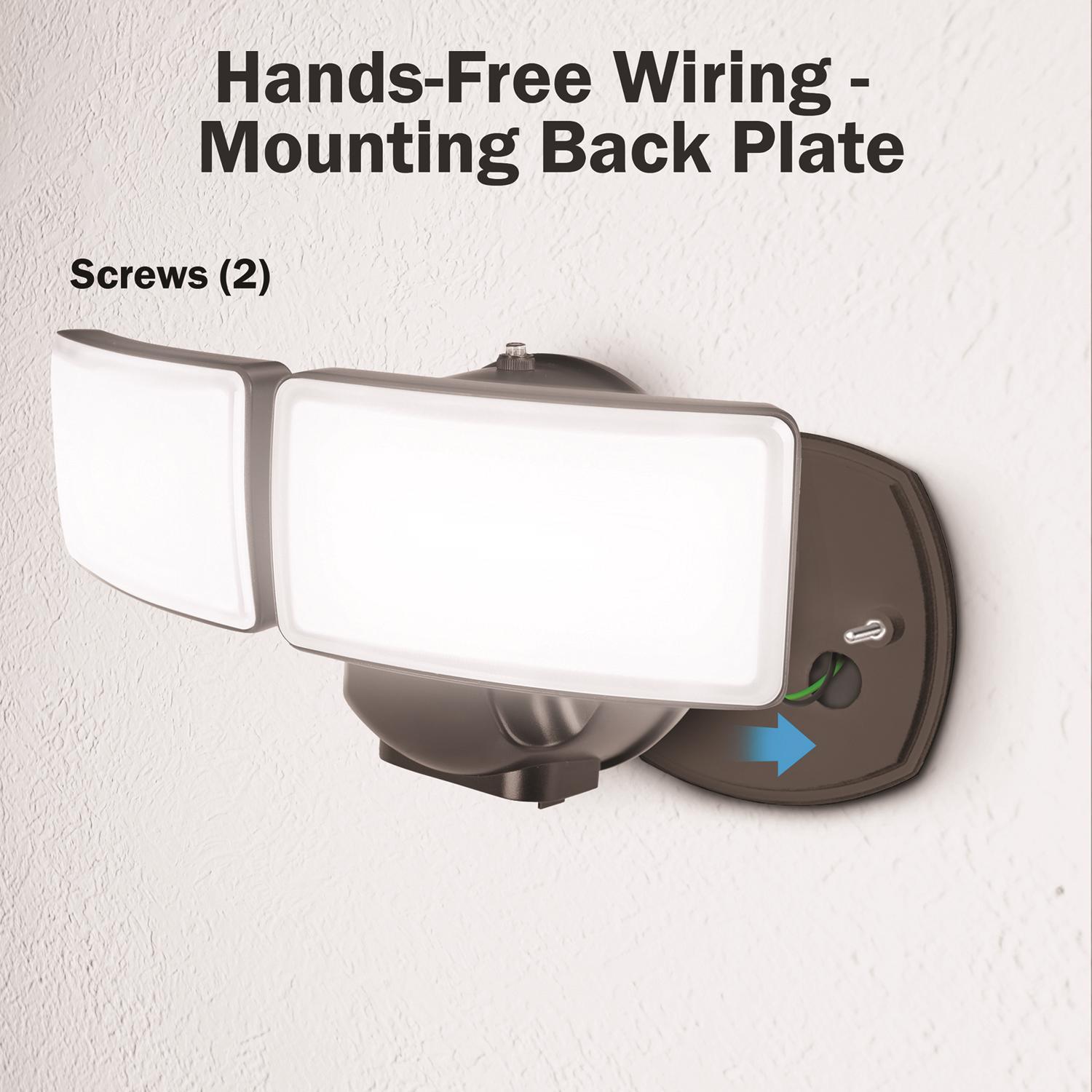 Feit Motion-Sensing Hardwired LED Bronze Security Light
