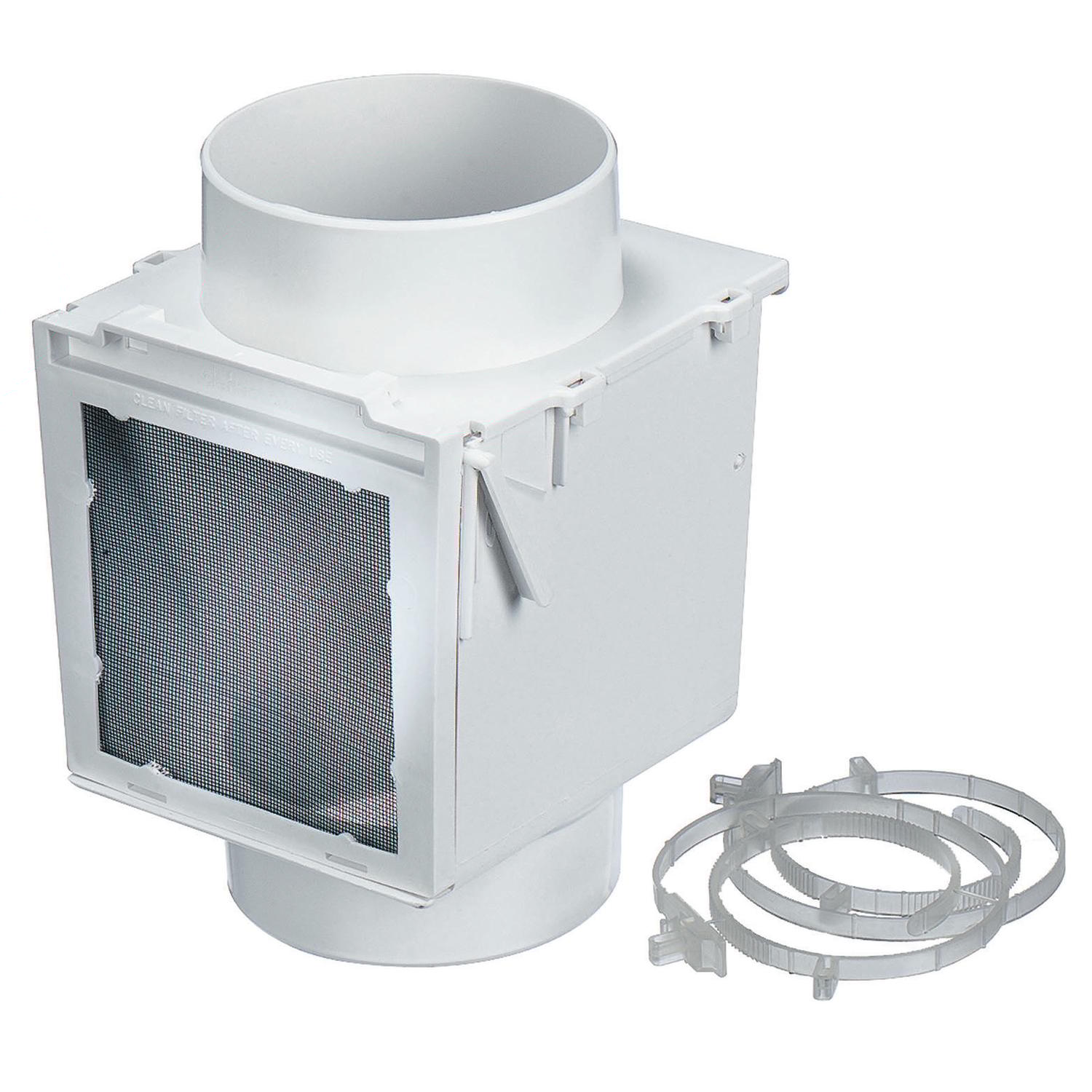 Ace 4 in. L X 4 in. D White Plastic Heat Diverter