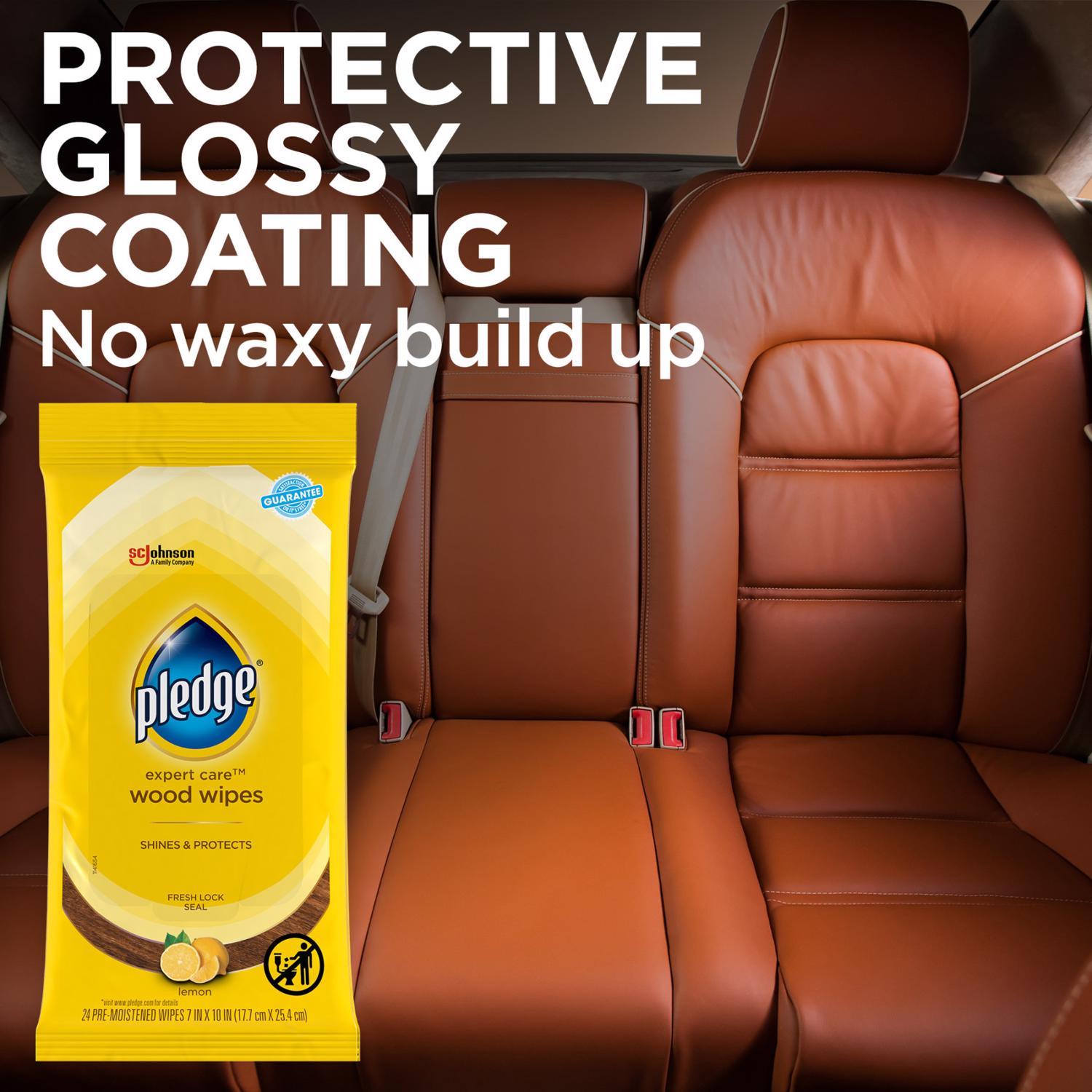 Pledge Lemon Scent Furniture Polish 24 wipes Wipes