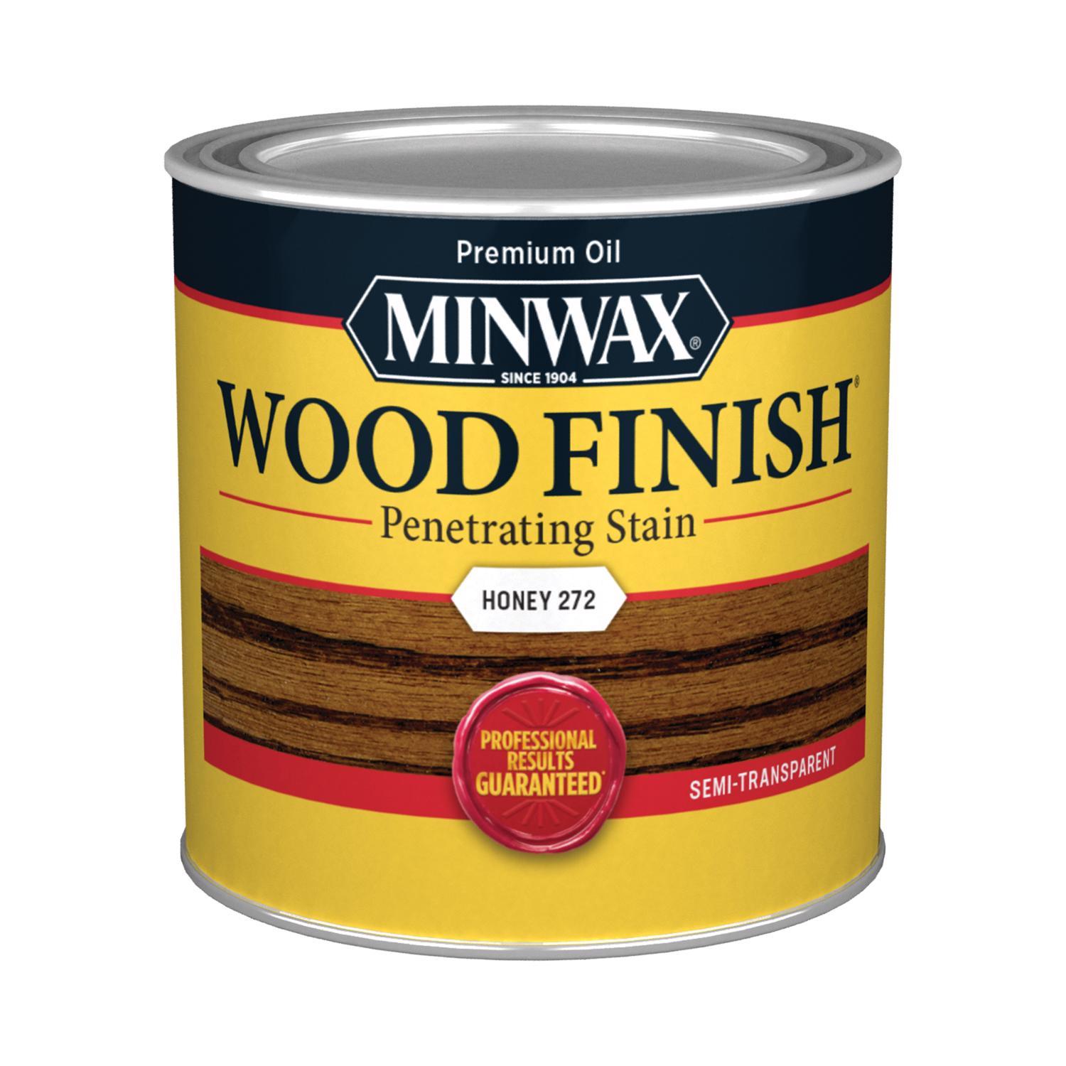 Minwax Wood Finish Semi-Transparent Honey Oil-Based Penetrating Wood Finish 1/2 pt