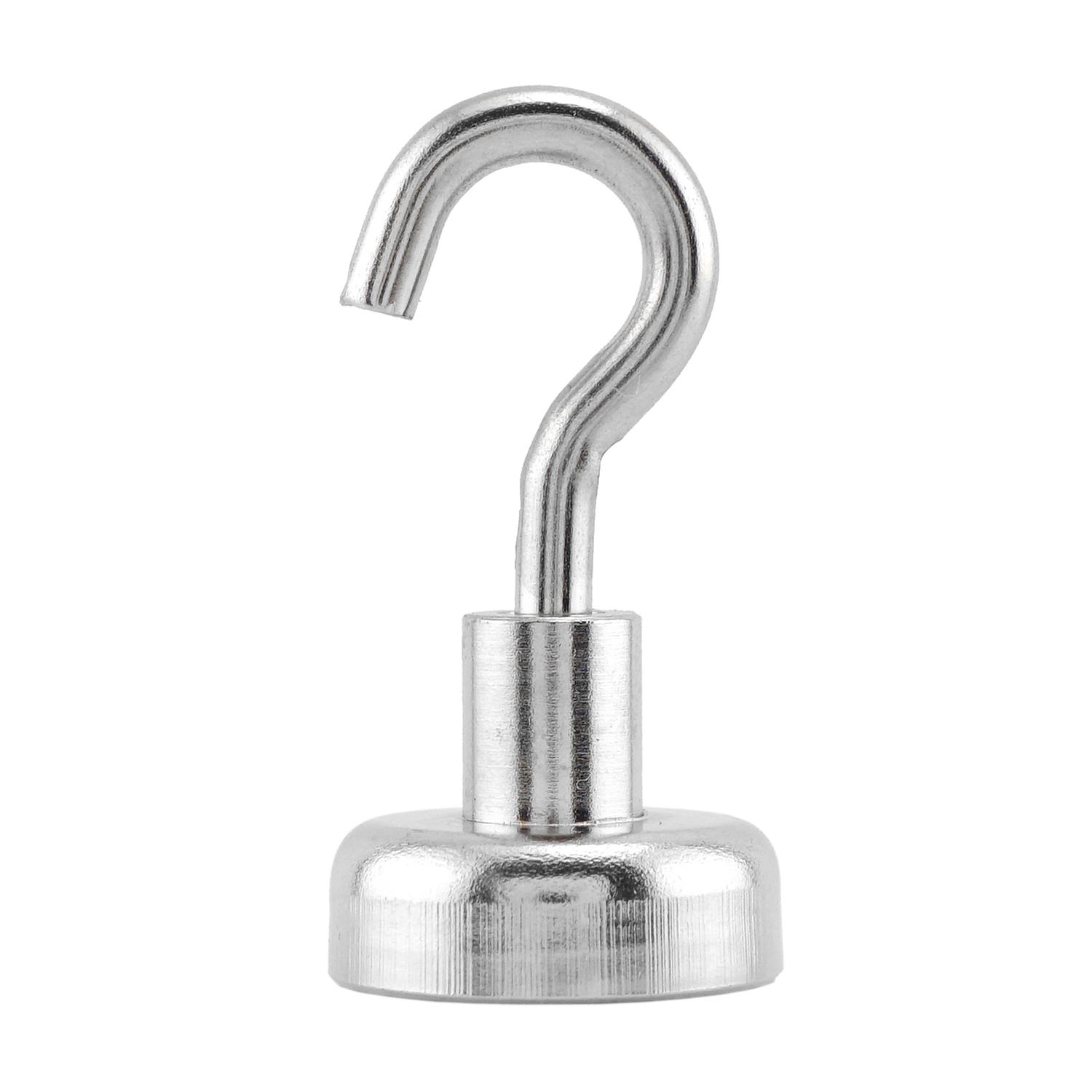 Magnet Source 1.4 in. L X .787 in. W Silver Magnetic Hook 28 lb. pull 2 pc