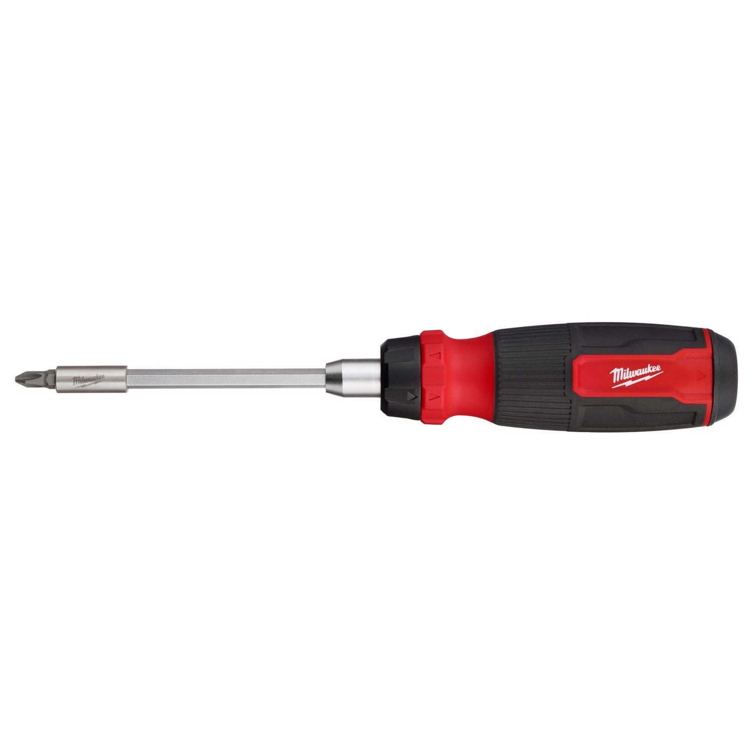 Milwaukee Hex Shank 14-in-1 Ratcheting Multi-Bit Screwdriver 10.12 in. 1 pc