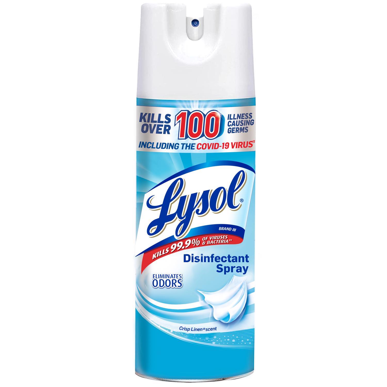 Lysol Crisp Linen Scent Disinfectant Spray 12.5 oz 1 pk