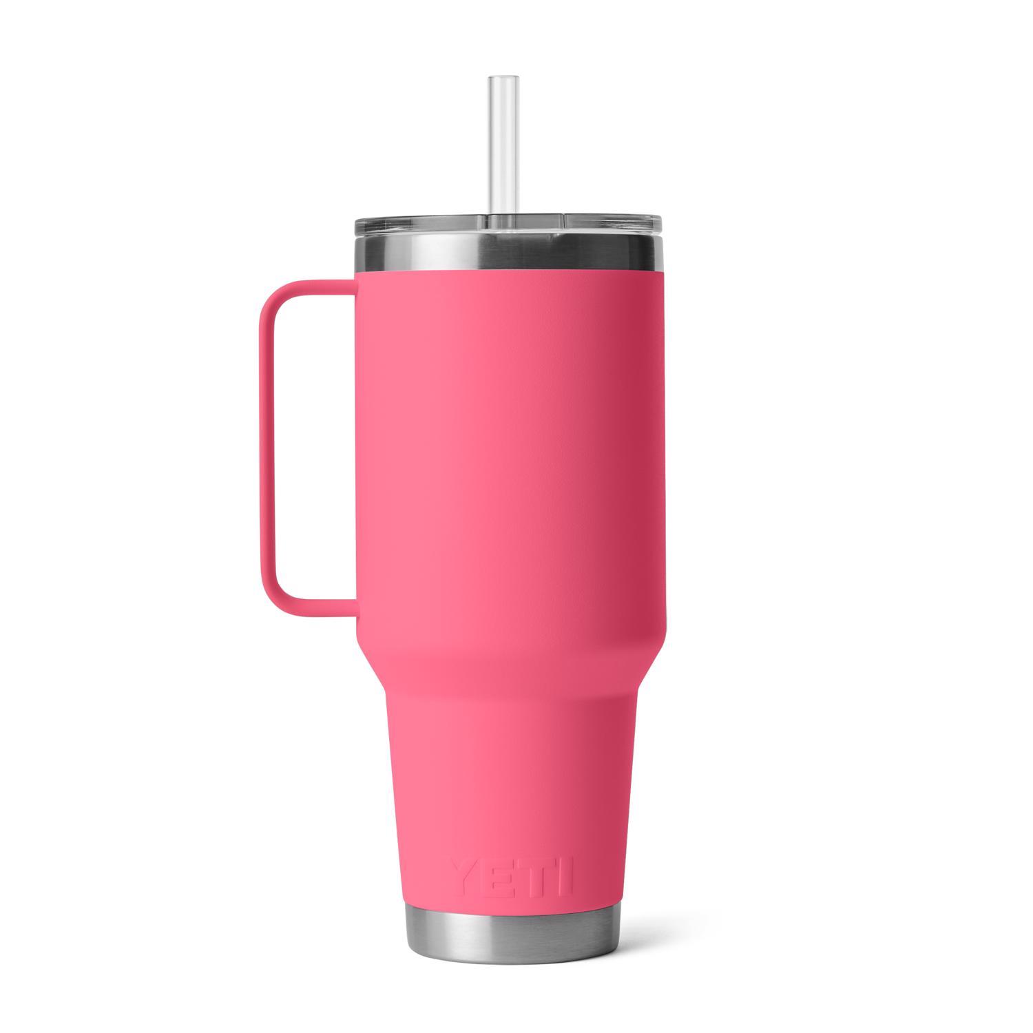 YETI Rambler 42 oz Tropical Pink BPA Free Straw Mug Straw Mug