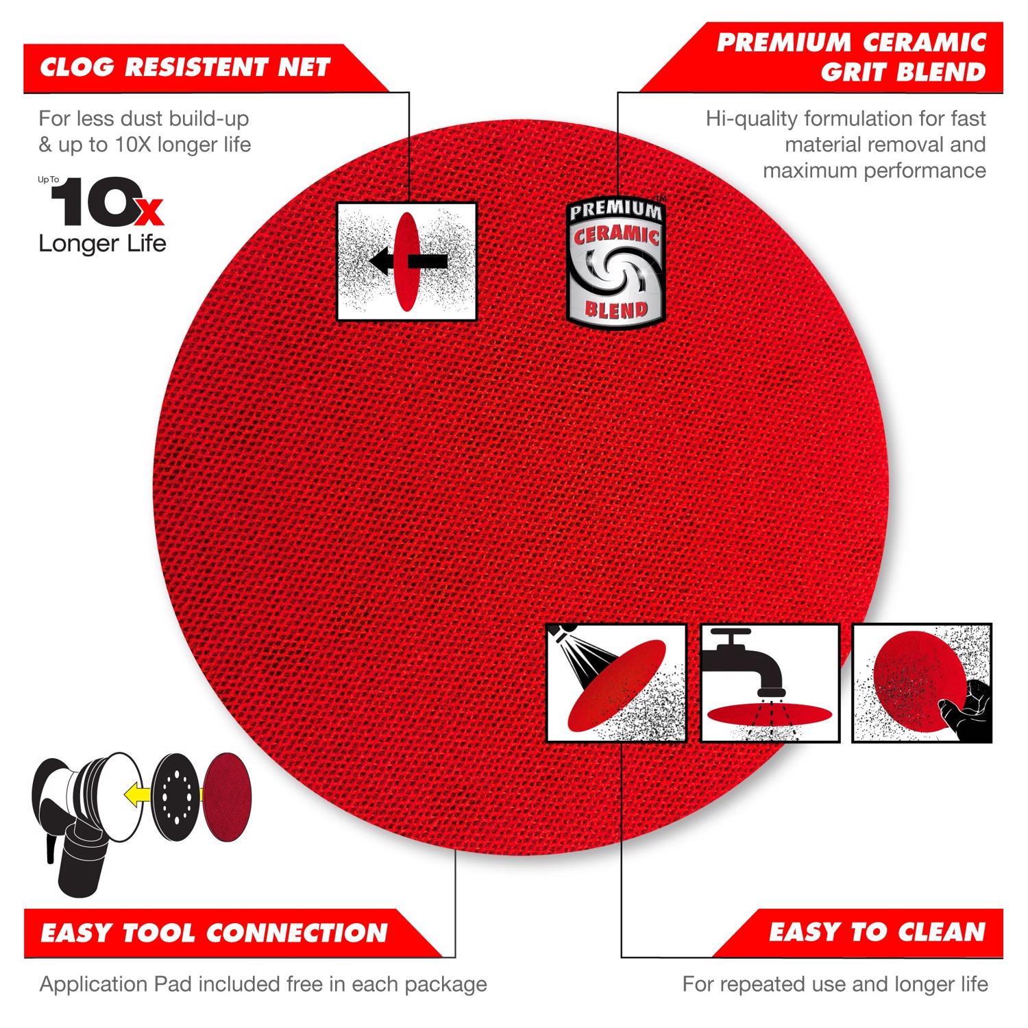 Diablo SandNet 5 in. Aluminum Oxide Hook and Lock Sanding Disc 120 Grit Fine 10 pk