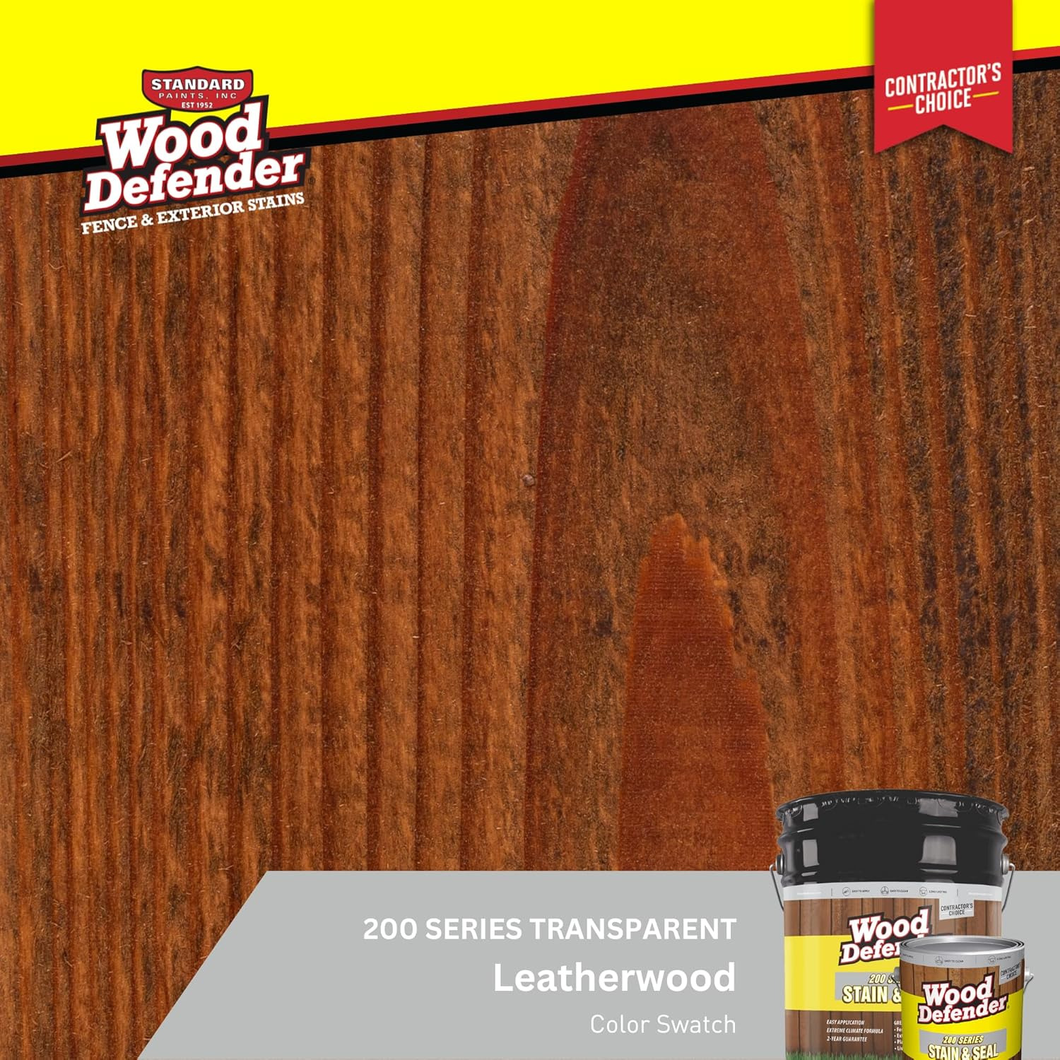 Wood Defender 200 Series Leatherwood Semi-Transparent Stain & Sealer gallon