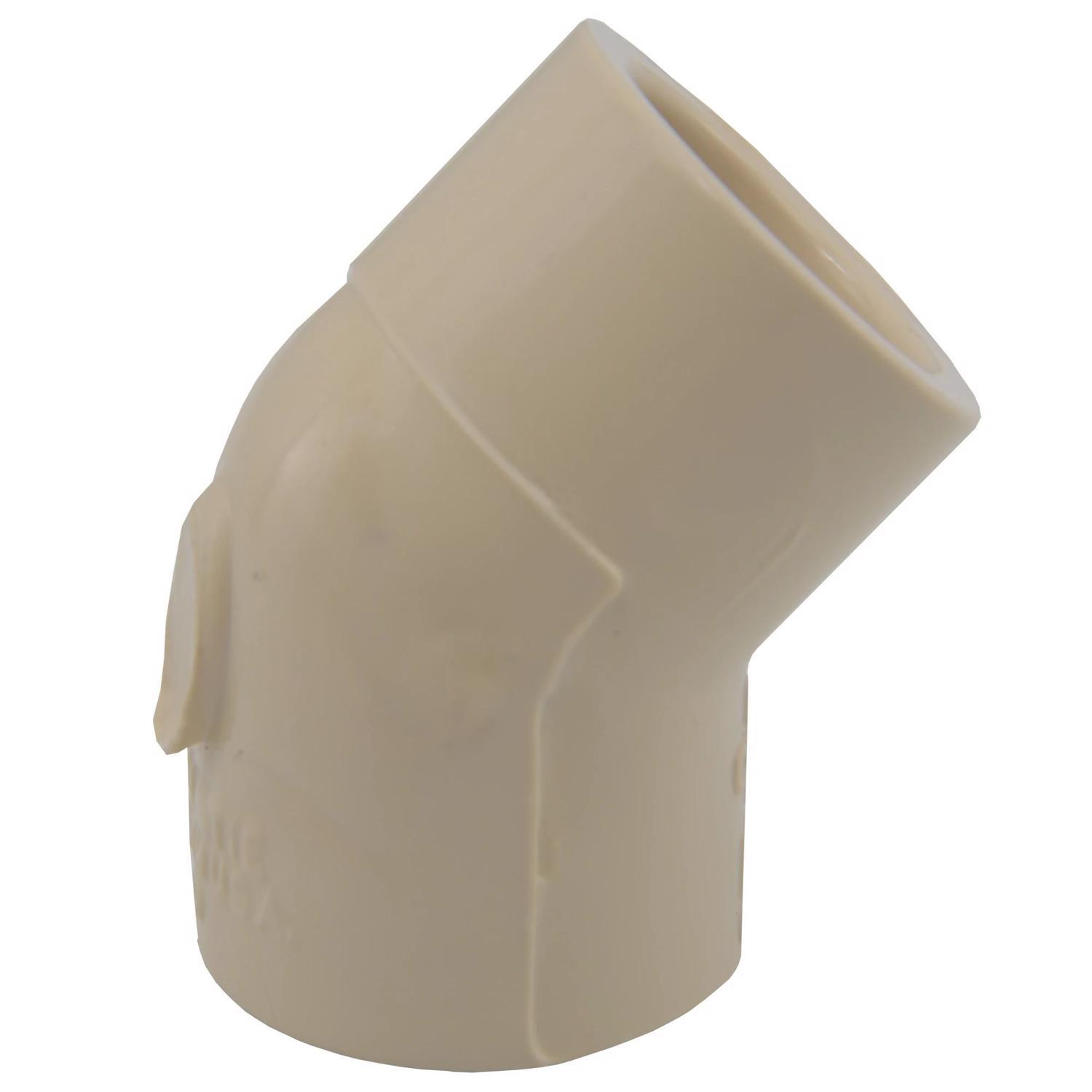 Charlotte Pipe 1/2 in. Socket X 1/2 in. D Socket CPVC 45 Degree Elbow 1 pk