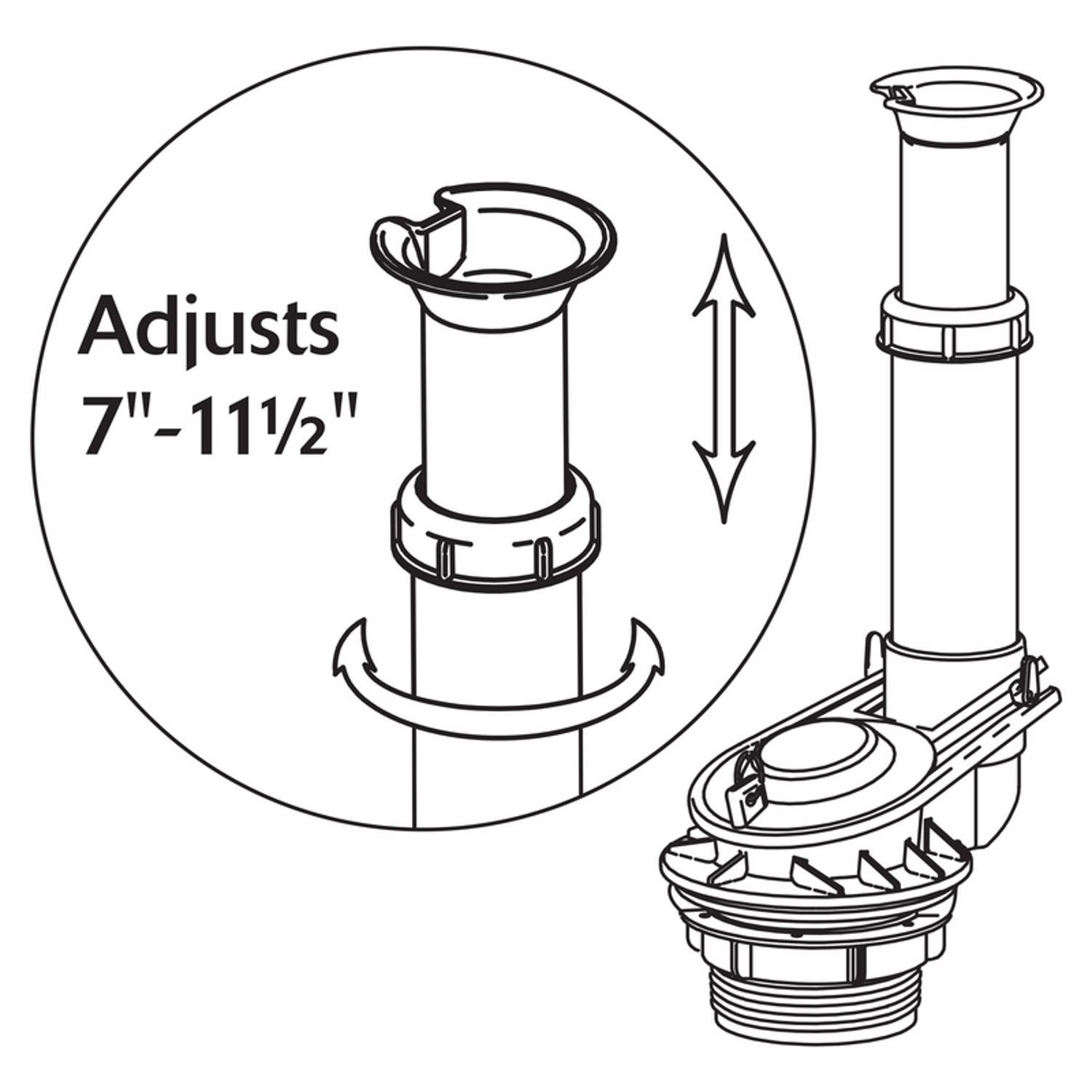 Korky Adjustable 2 inch Flush Valve Kit