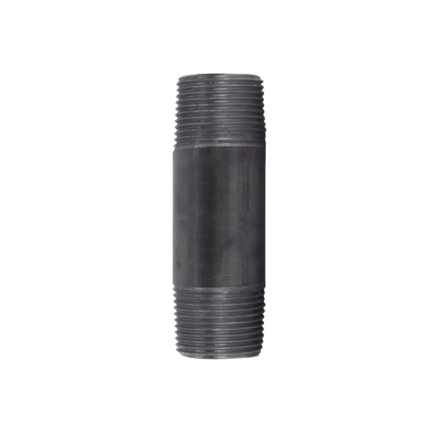 STZ Industries 2 in. MIP each X 2 in. D MIP Black Steel 4 in. L Nipple