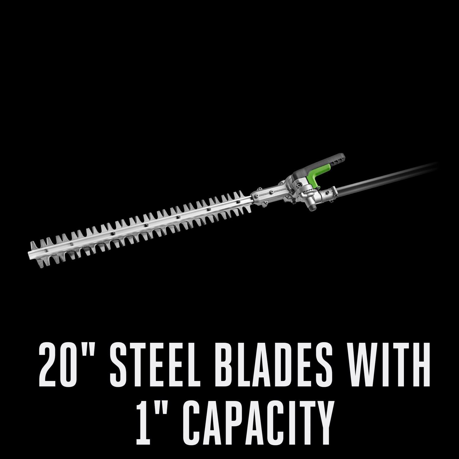 EGO Power+ Multi-Head System Carbon Fiber HTA2020 20 in. 56 V Battery Hedge Trimmer Attachment Tool