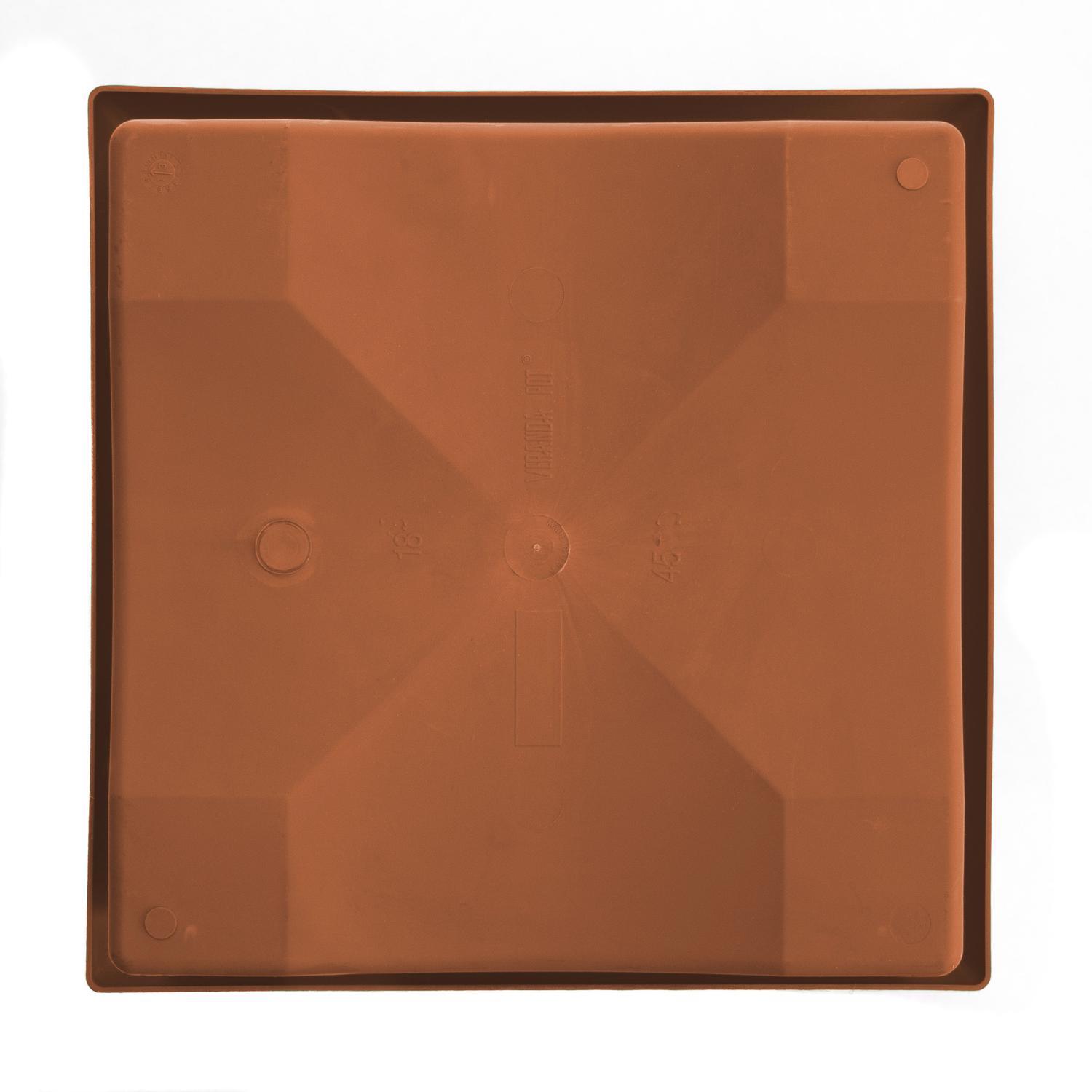 Bloem Veranda 11.25 in. H X 14 in. W X 14 in. D Plastic Traditional Planter Box Terracotta