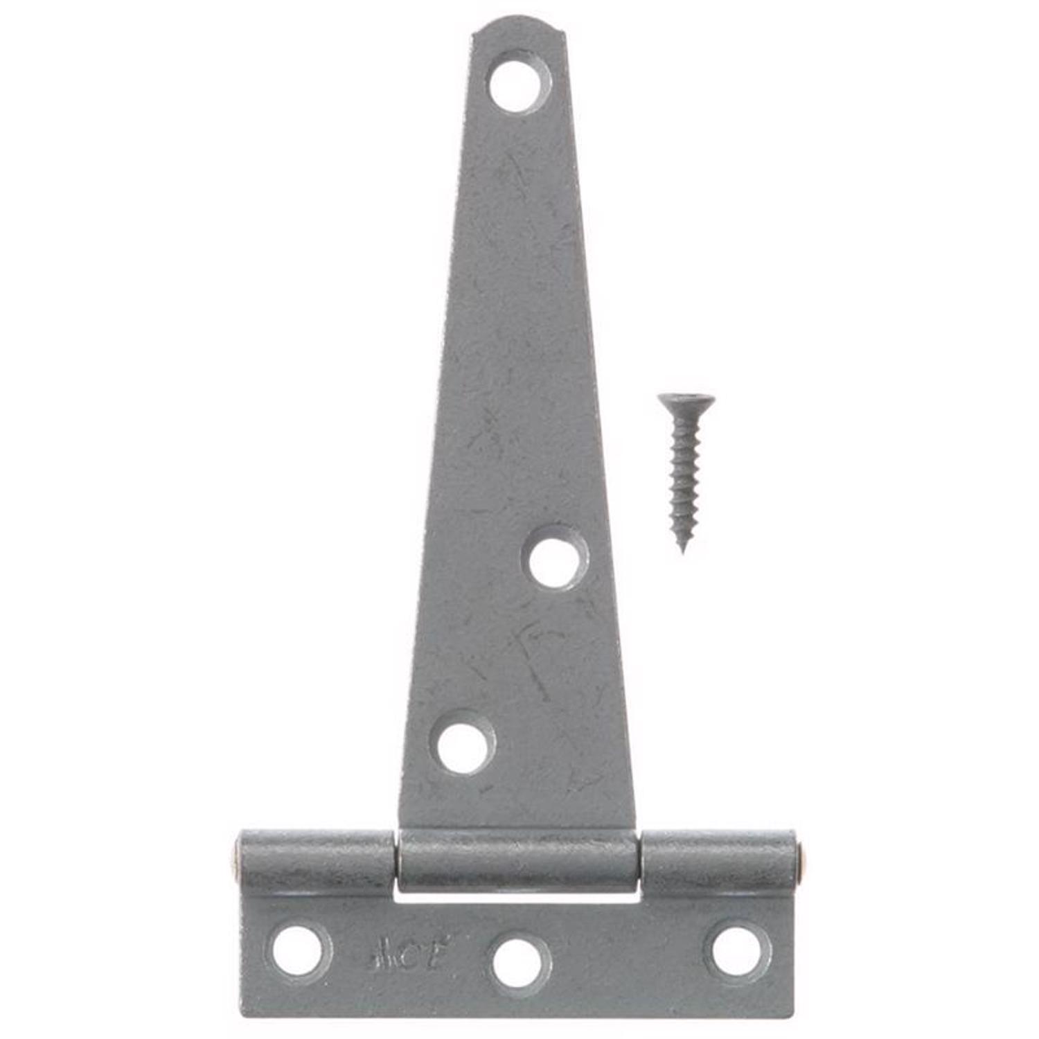 Ace 4 in. L Galvanized Light Duty T Hinge 2 pk
