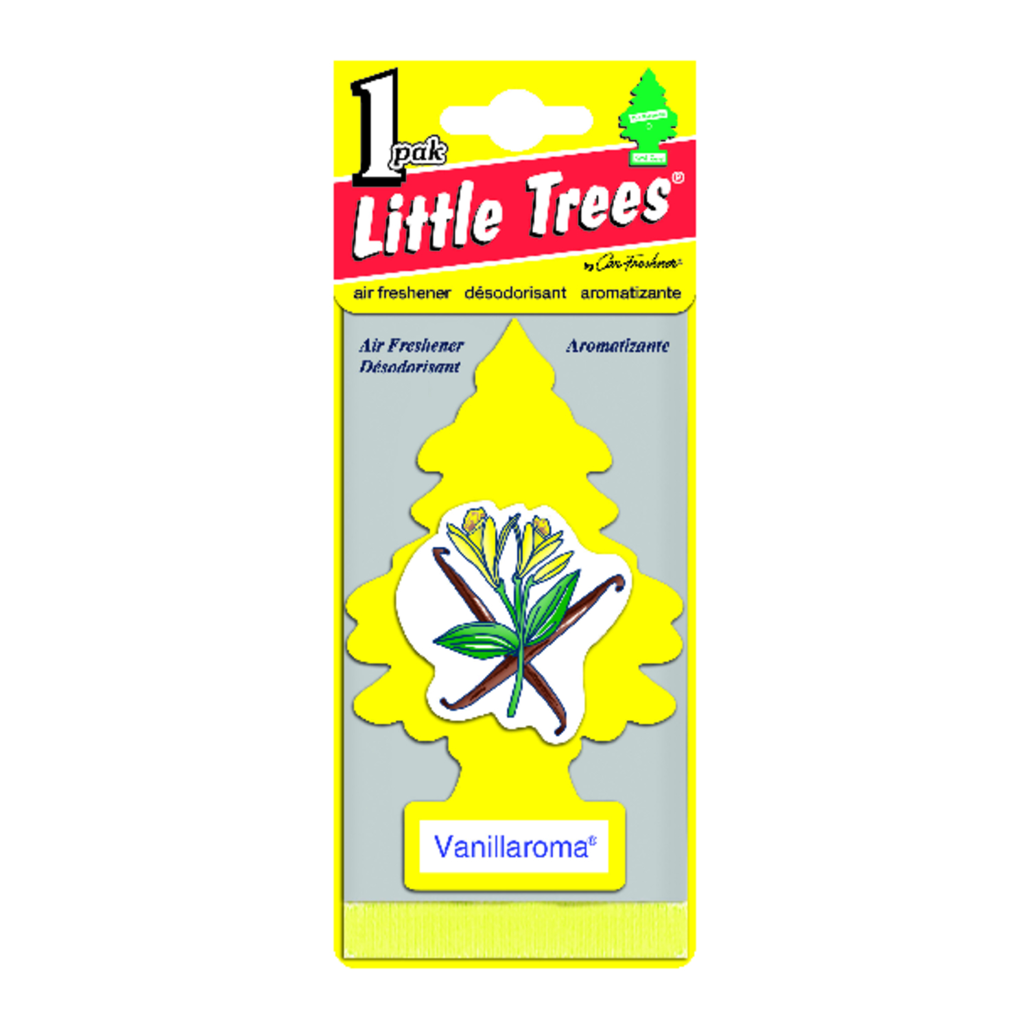 Little Trees Yellow Car Air Freshener 1 pk